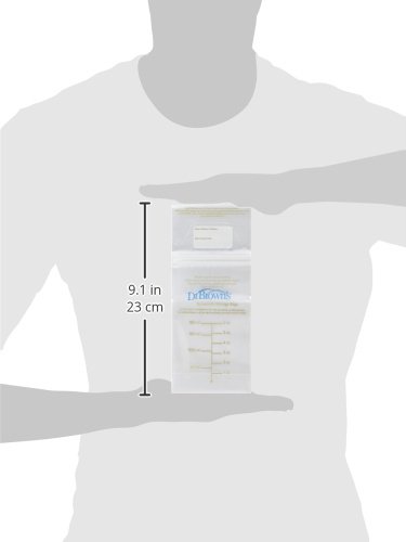 Dr. Brown’s BPA-Free Breast Milk Storage Bags (50 Count) - 6 oz Disposable Freezer Bags for Pumping, Storing & Warming Breast Milk - Ideal for Working Moms & Baby Feeding Preparation