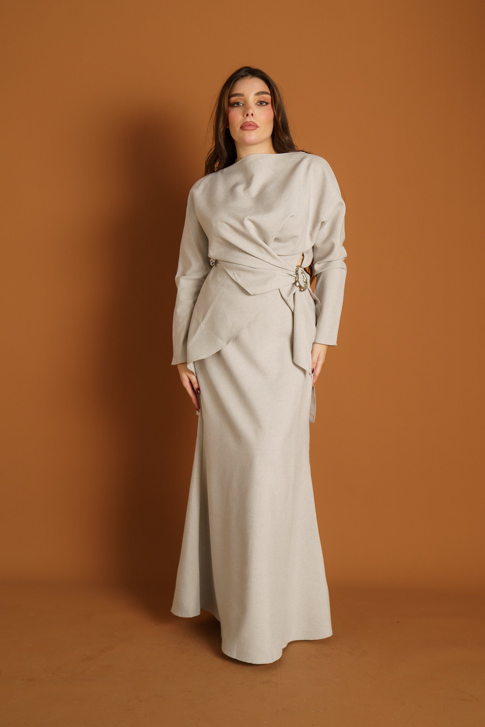 Runway Naila Skirt - Women's High Waist Flowy Midi Skirt for Party, Wedding & Date Night | Elegant A-Line Pleated Skirt for Office & Special Occasions