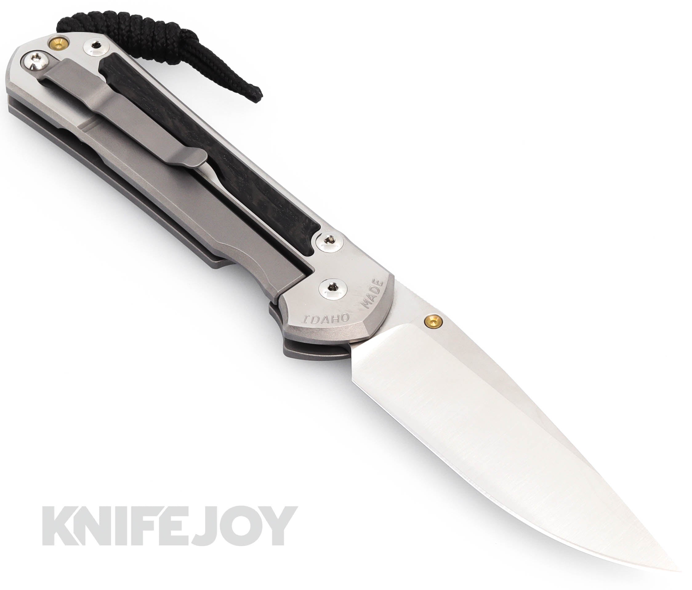 Chris Reeve Knives Large Sebenza 31 Drop Point Magnacut Blade with Bog Oak Inlay & Polished Titanium Handles - Premium EDC Folding Knife for Outdoor, Camping, and Survival
