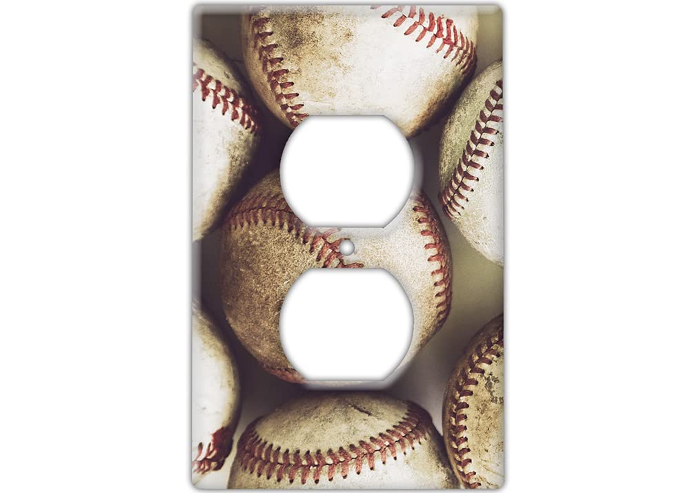 The Vintage Baseball Switch Plate Cover: A Home Run in Home Decor