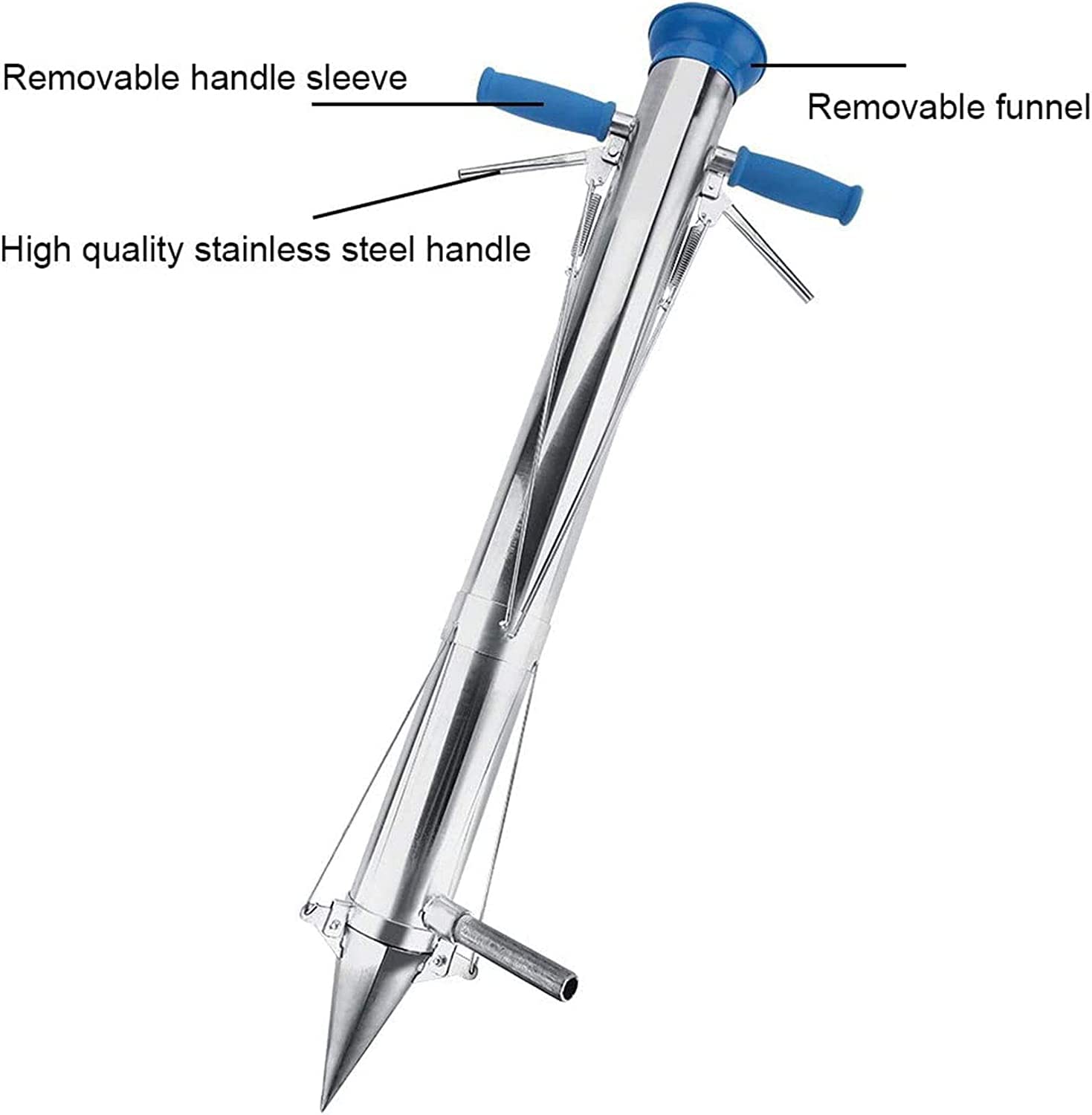 Manual Vegetable Seedling Transplanter with Long Sponge Handles - Comfortable Planting Tool for Cereal, Vegetable & Garden Seedlings - Perfect for Home Gardening, Farm & Greenhouse Use