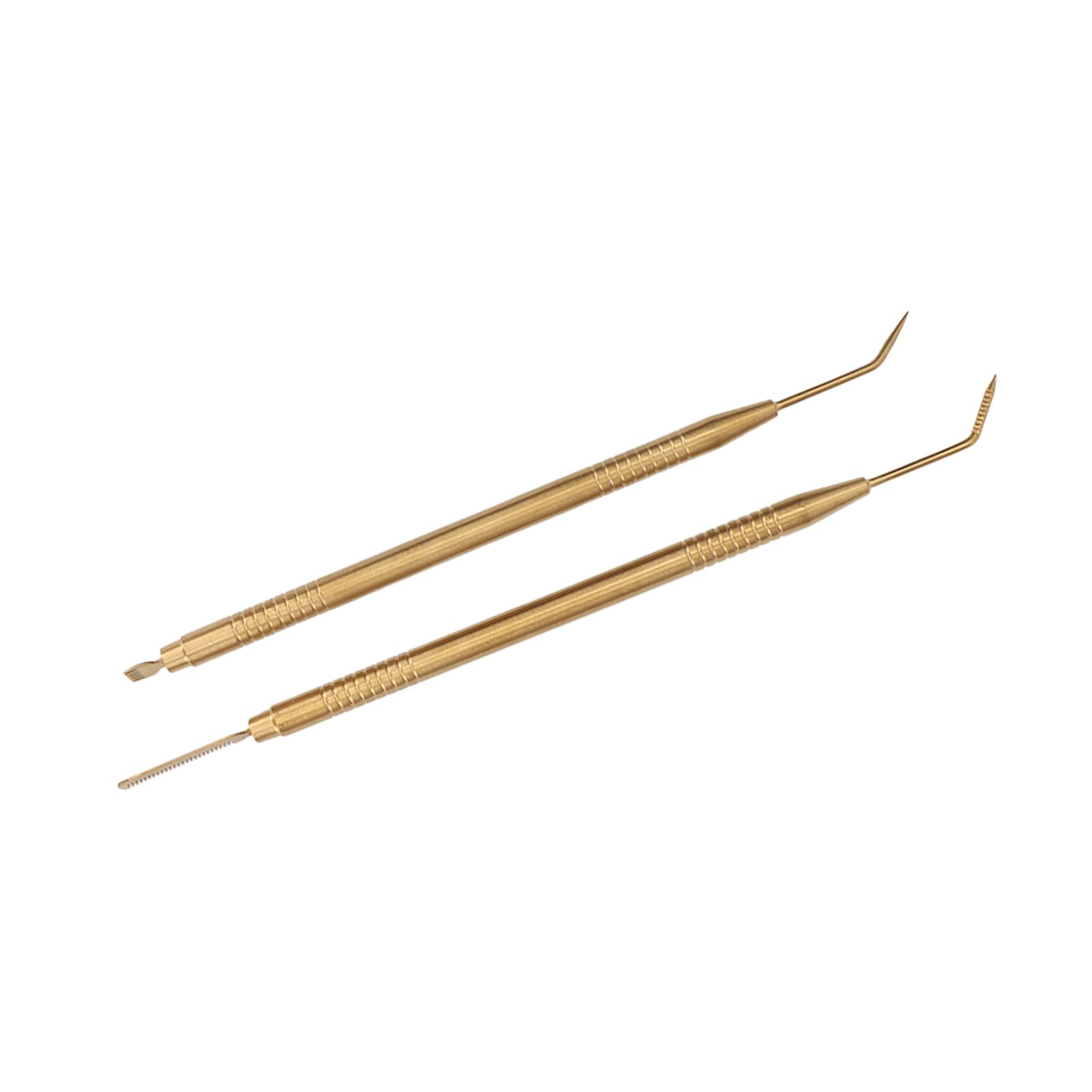 Professional Eyelash Lift Separator Tool - Double Headed Stainless Steel 45° Curved Lash Comb with Anti-Slip Design for Salon & Home Use (Gold) | Perfect for Lash Extensions, Perming & Styling