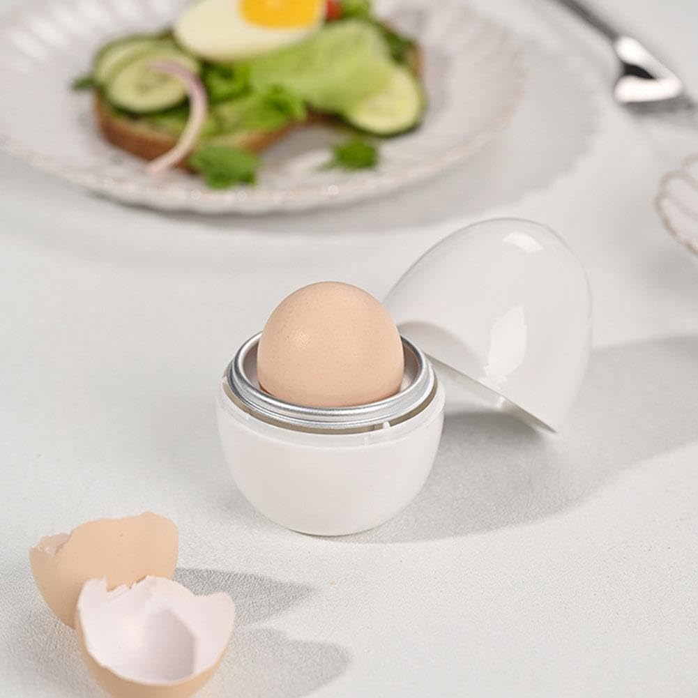 Microwave Egg Cooker - 1 Capacity Egg Boiler for Hard & Soft Boiled Eggs - Quick & Easy Microwave Egg Poacher - Perfect for Breakfast, Keto Diet & Meal Prep