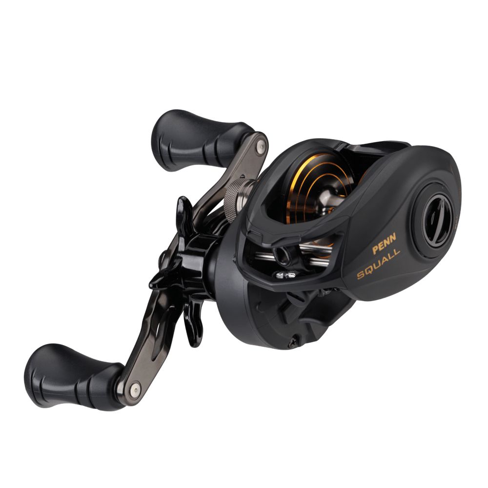 Penn Squall Low Profile Baitcasting Reels - High Performance Saltwater & Freshwater Fishing Reel for Bass, Walleye & Pike - Perfect for Casting, Trolling & Surf Fishing