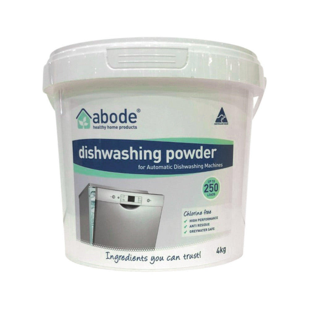 ABODE Dishwashing Powder for Auto Dishwashing Machines 4kg - Powerful Detergent for Sparkling Clean Dishes - Perfect for Home Kitchens & Restaurants