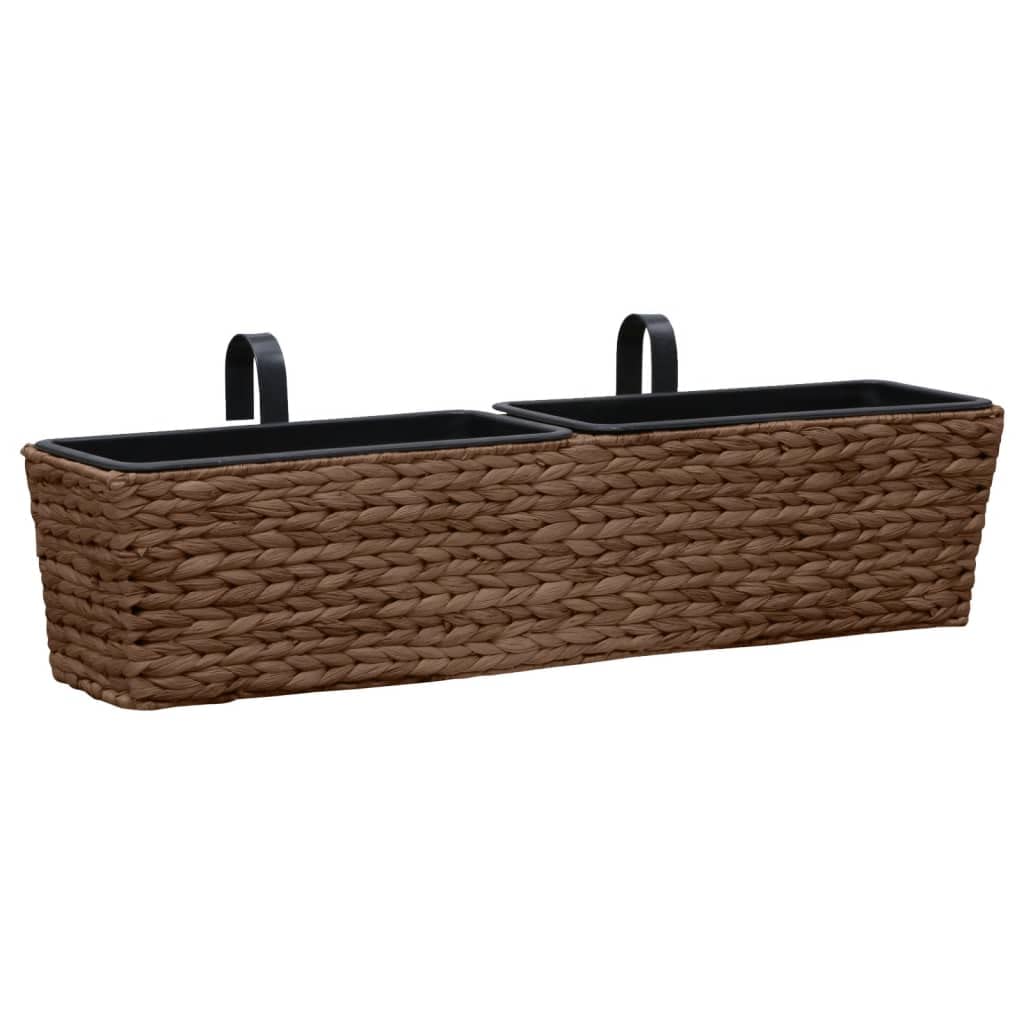 Large Brown Water Hyacinth Planters Set of 2 - 31.5