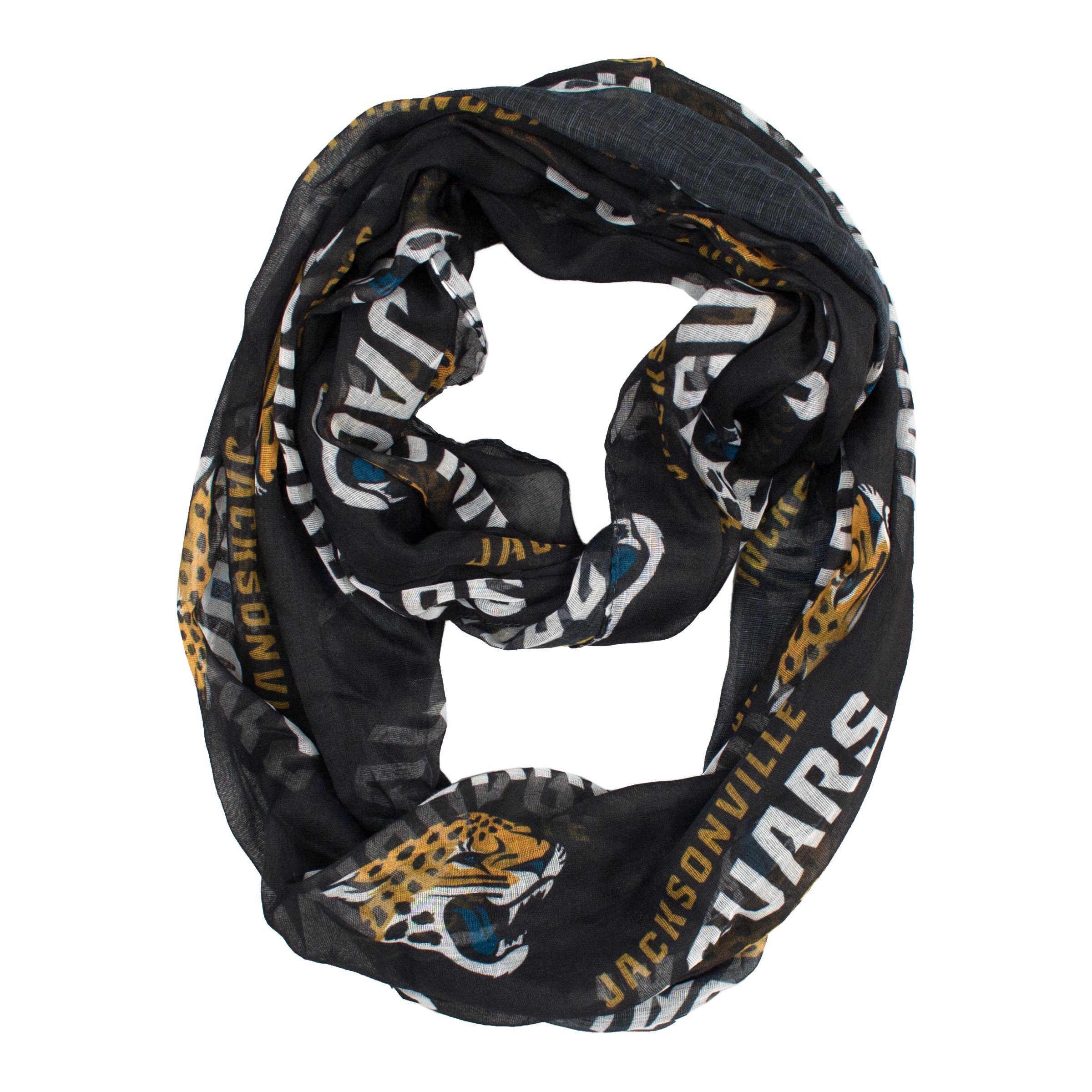 Littlearth NFL Sports & Fitness Sheer Infinity Scarf - Officially Licensed NFL Team Logo - Lightweight Fashion Accessory for Women - Perfect for Game Day, Work, and Casual Outings