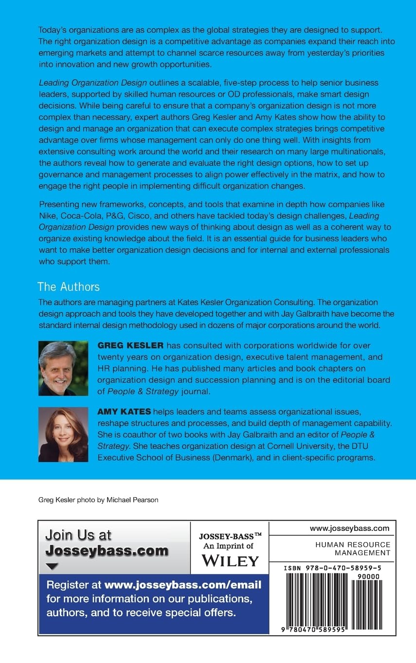 Leading Organization Design: Strategic Decisions to Drive Results for Business Growth and Team Efficiency