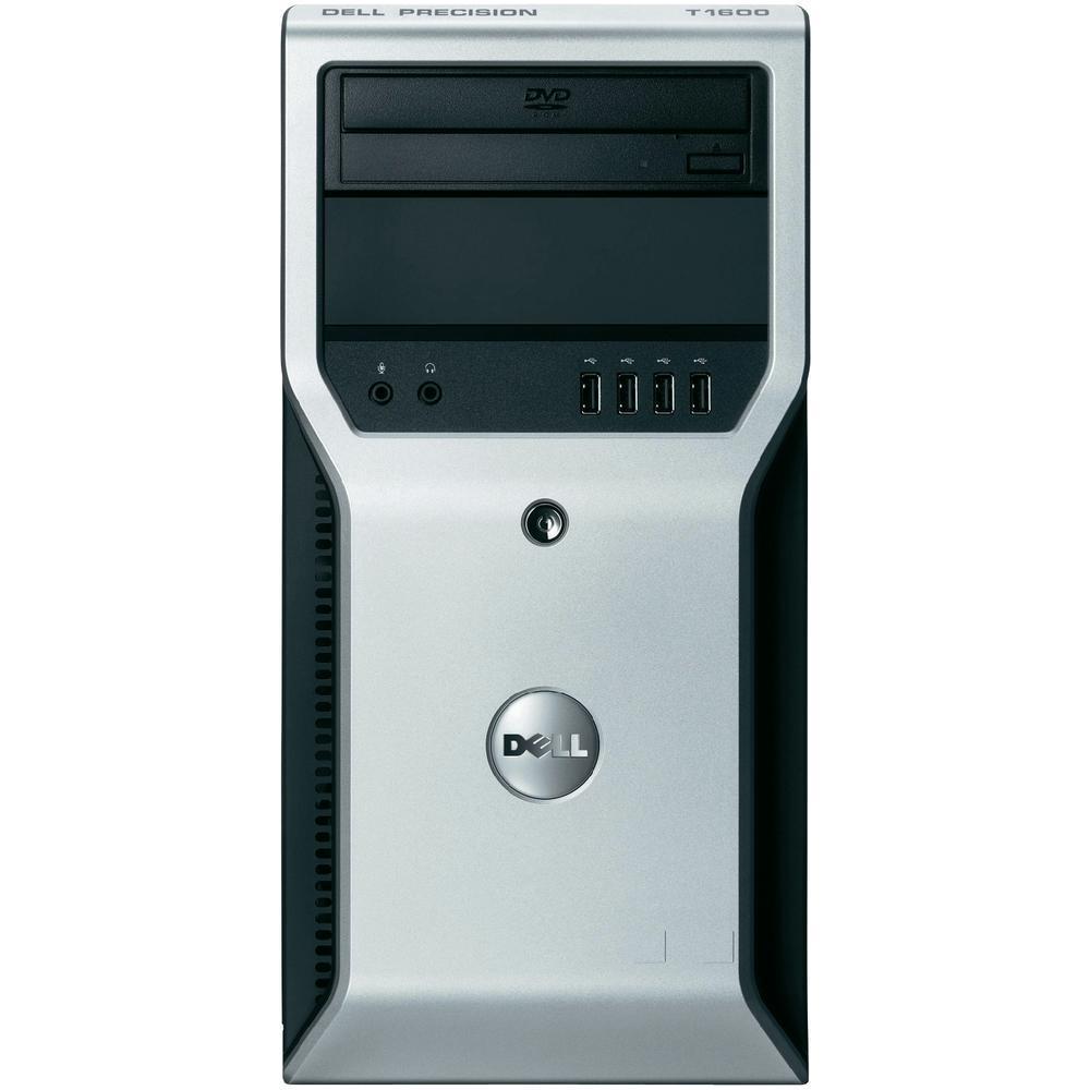 Dell Precision T1600 Workstation PC - Intel Xeon E3-1225 Quad Core 3.1GHz (Up to 3.4GHz), 8GB DDR3 RAM, 120GB SSD + 500GB HDD, DVD Drive, Intel HD P3000 Graphics, Windows 10 Pro with Keyboard & Mouse - Perfect for CAD, Video Editing & Business Workstations