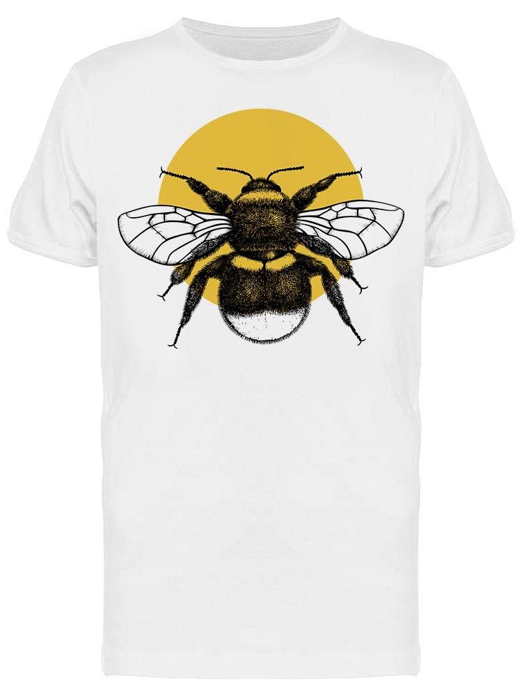 Bumblebee Graphic Print Men's T-Shirt - Casual Short Sleeve Crew Neck Top for Everyday Wear, Street Style & Outfits