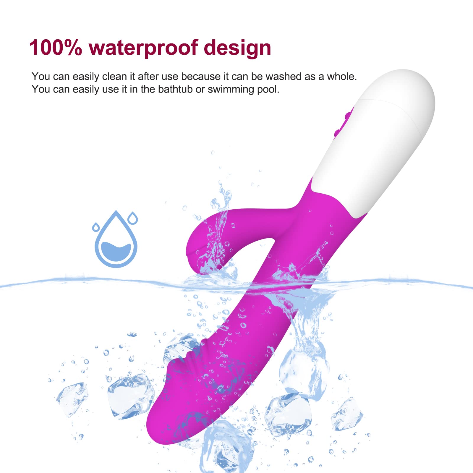 G Spot Vibrator - 12 Modes Rechargeable Dildo for Women & Couples - Intimate Pleasure