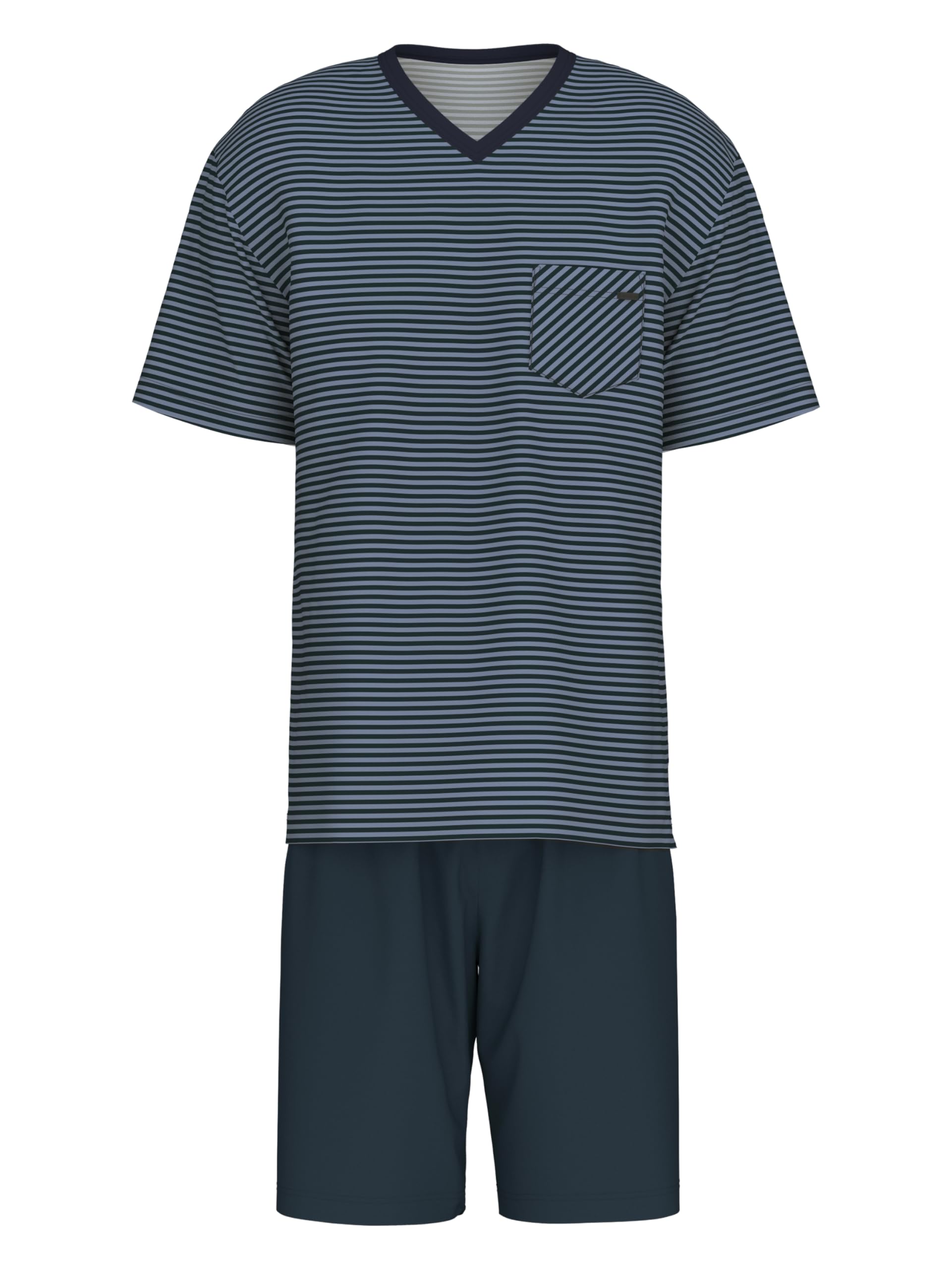 Calida Men's 41167 Relax Streamline 100% Cotton Knit Pajama Short Set - XX-Large (479) | Soft & Breathable Sleepwear for Summer Nights, Lounge Wear at Home