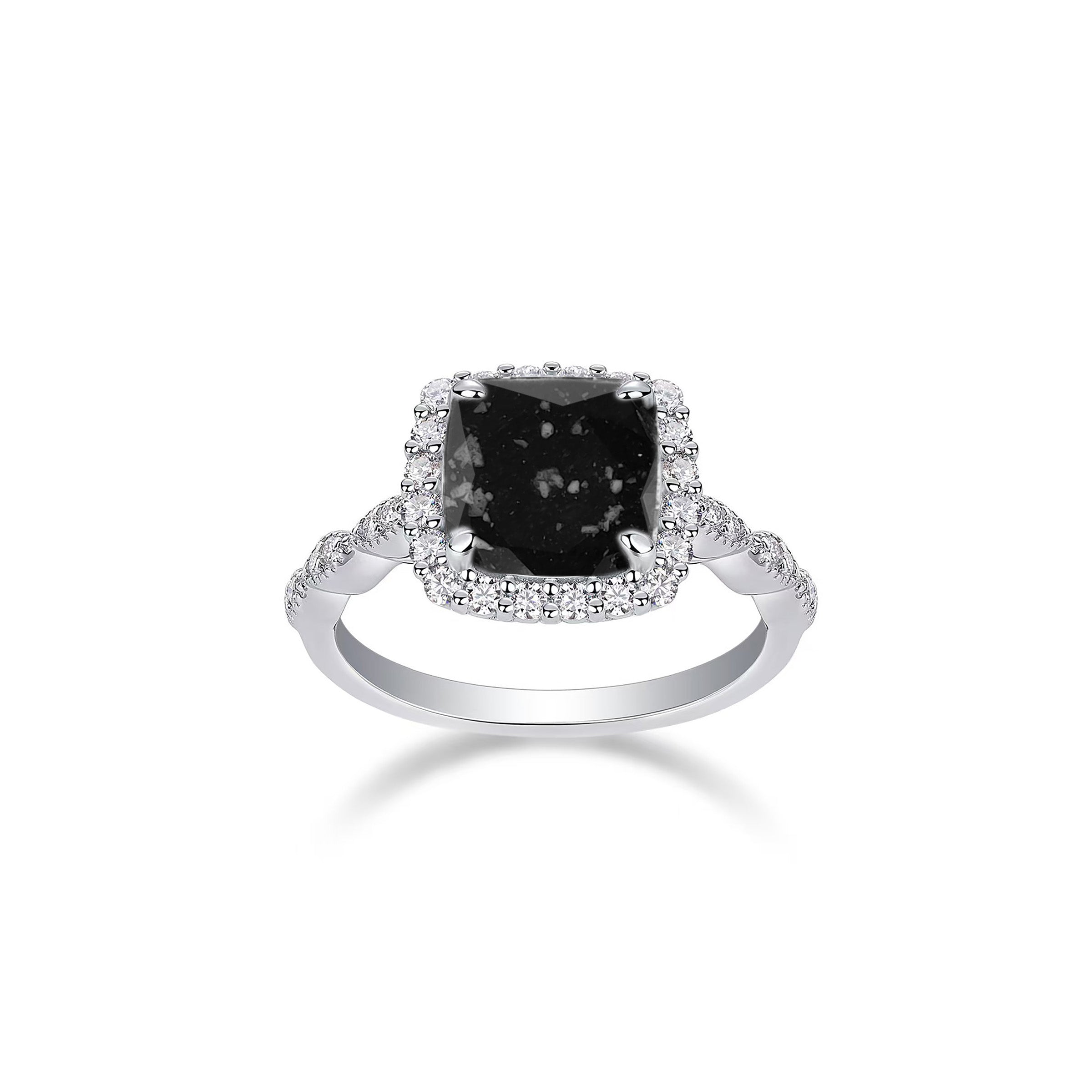 Golden Grace: Elegant Ashes Ring for Memorial Keepsake - Perfect for Remembrance, Funeral, or Cremation Jewelry - Ideal for Grieving Loved Ones & Honoring Memories