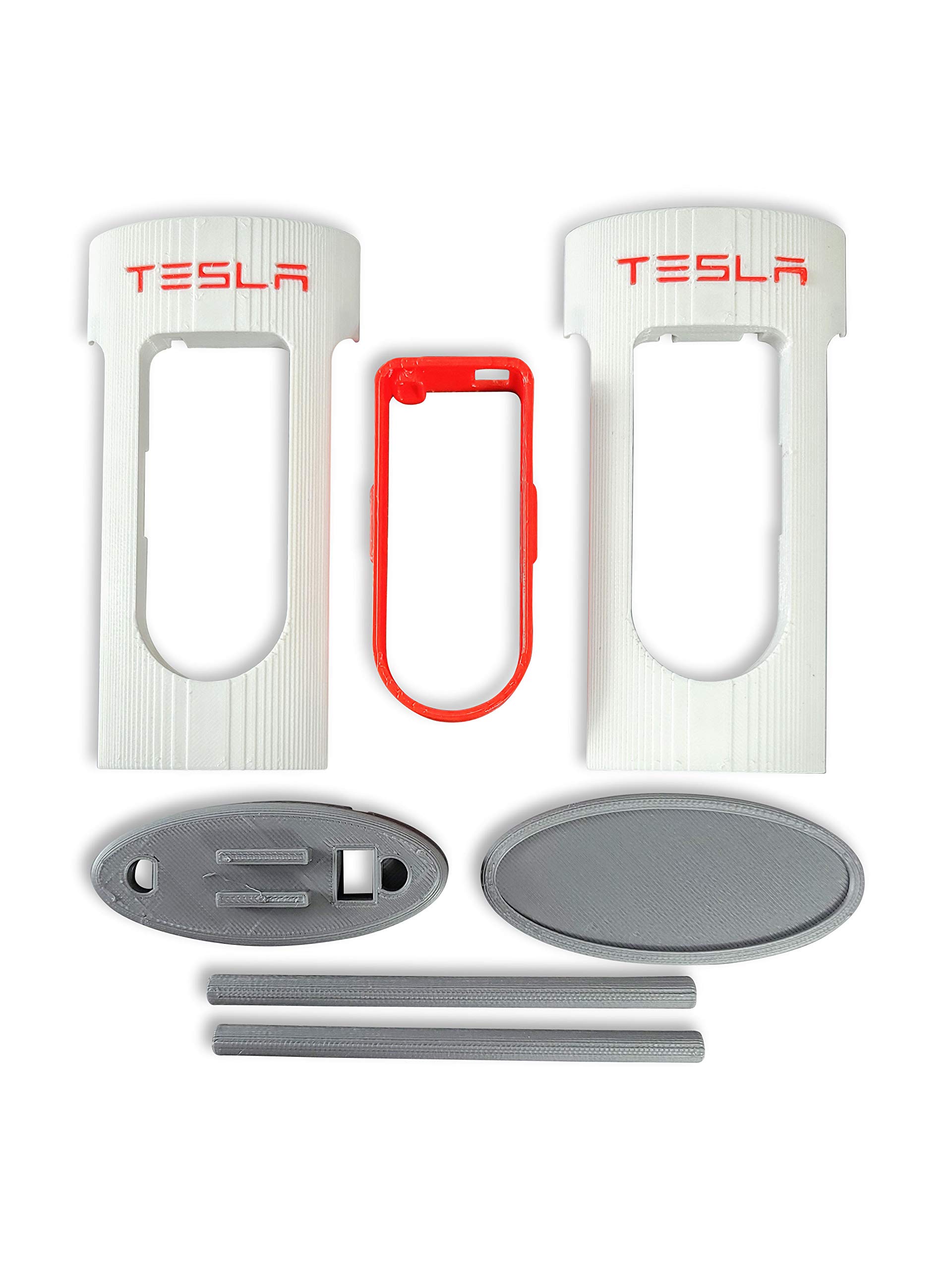 Supercharger Replica Desktop Charging Station - Fast USB-C Charger for iPhone & Android Phones (Red) | Perfect for Office, Home & Gaming Setup