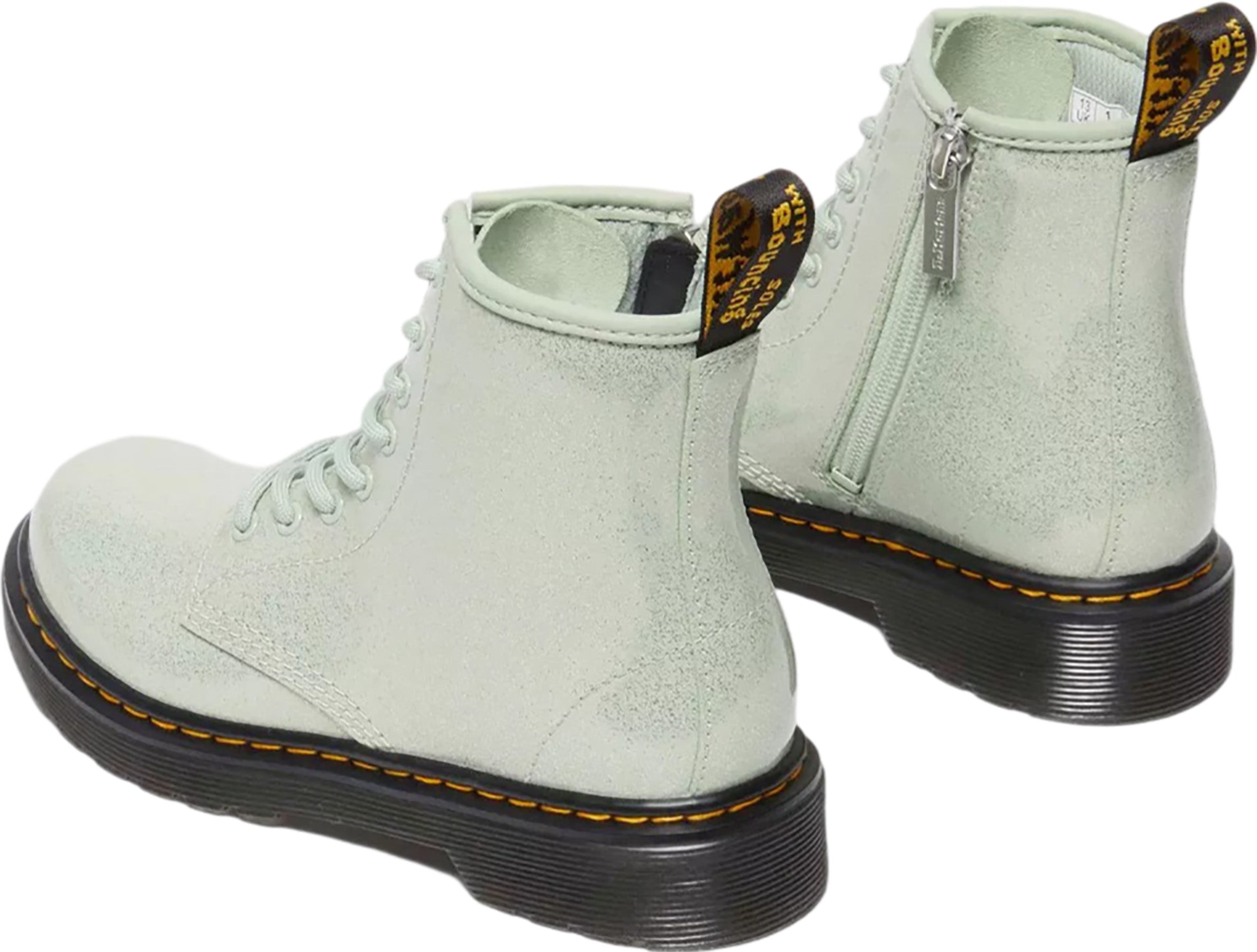 1460 Cosmic Glitter Lace Up Boots for Kids - Sparkly Platform Ankle Boots with Zipper | Perfect for School, Parties & Holiday Outfits