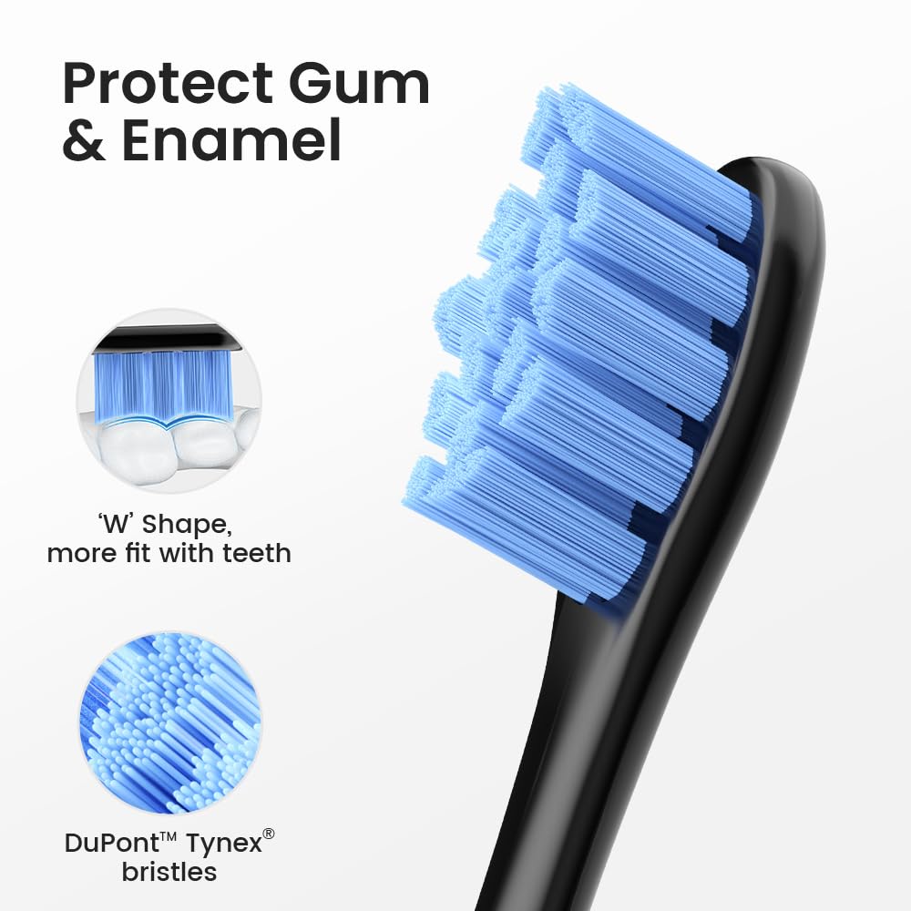 Oclean Electric Toothbrush for Adults - 150 Days Battery Life, USB Rechargeable Sonic Toothbrush with 6 Brush Heads & Travel Case, 5 Cleaning Modes & Smart Timer - Perfect for Travel, Home & Daily Oral Care