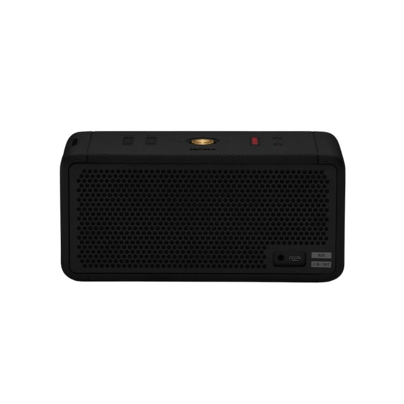 Marshall Middleton Portable Bluetooth Speaker - Black/Brass | Wireless Outdoor Speaker for Camping, Beach & Travel