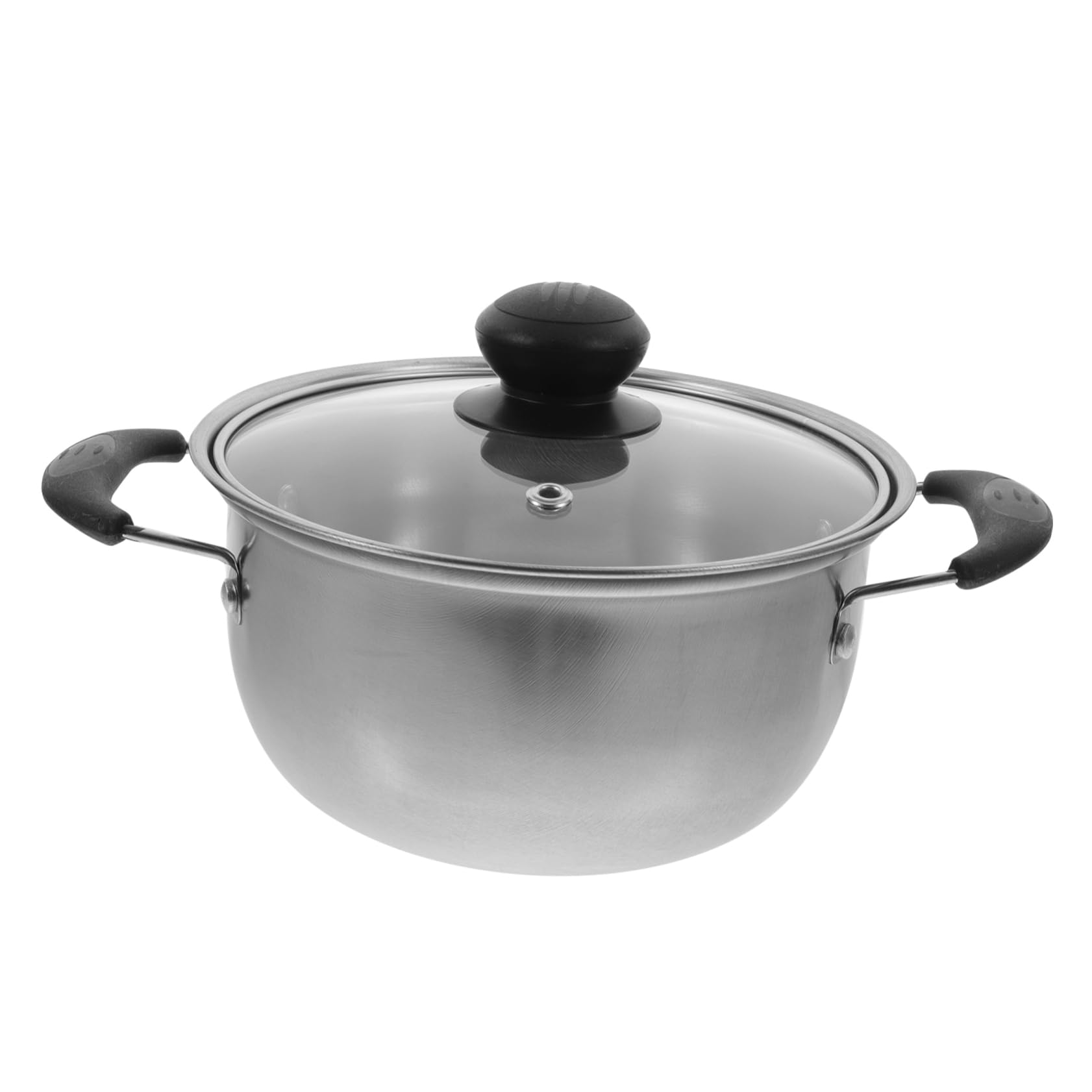 DOITOOL 1.6QT Small Stainless Steel Crock Pot with Lid - Stockpot, Soup Pot, Cooking Pot for Soups, Chili, Pasta, Curries & Stew - Perfect for Home Kitchen, Dorm Cooking & Camping Meals