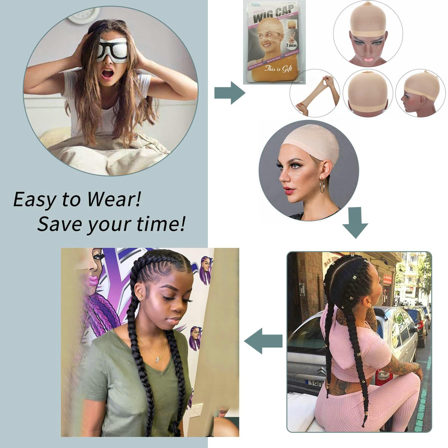 100% Hand-Braided Baby Hair Synthetic Lace Front Wigs for Women - Copper Red 360# | Natural-Looking Hair Replacement for Daily Wear, Cosplay & Special Occasions