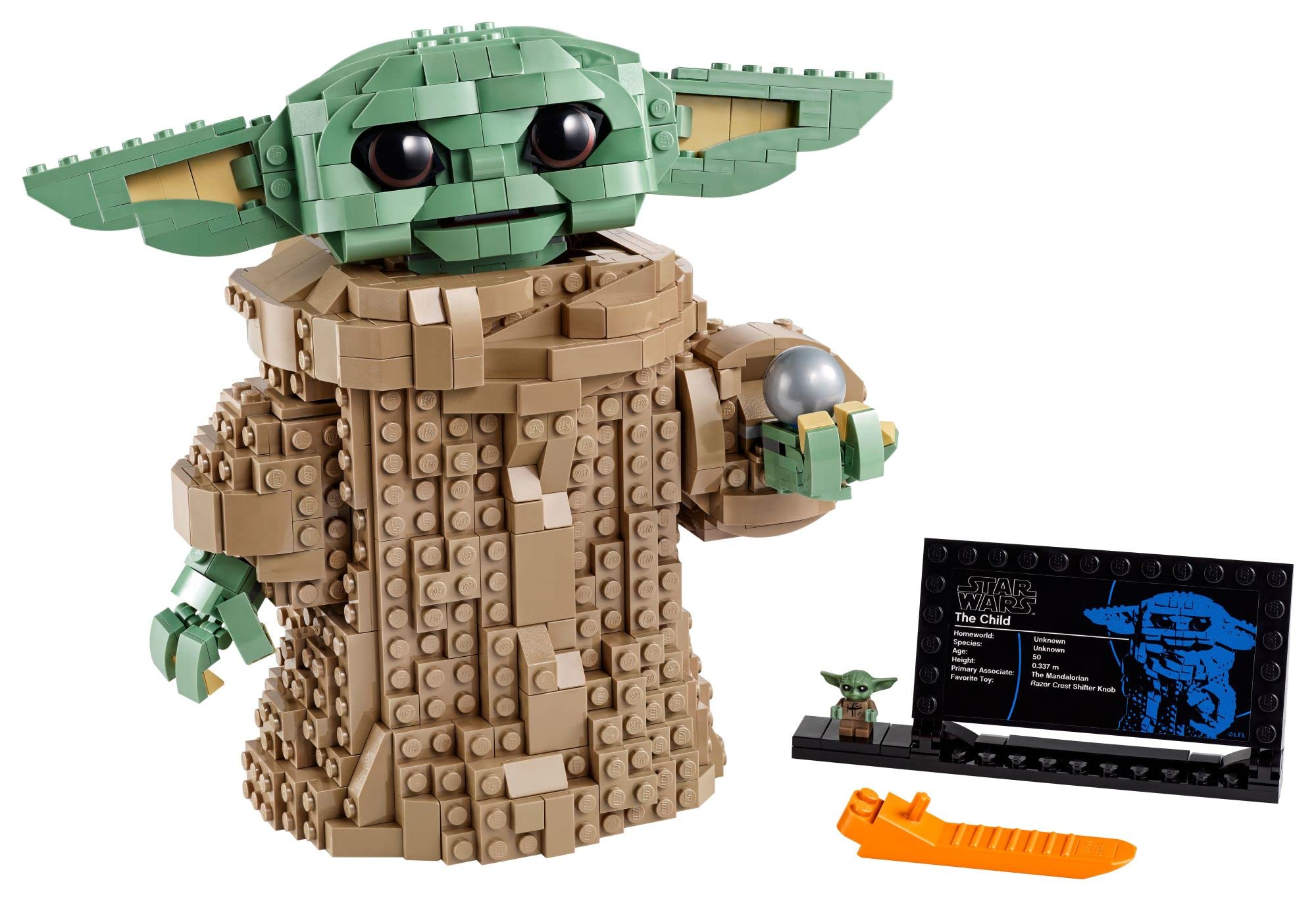 LEGO Star Wars The Mandalorian The Child 75318 Building Set - Baby Yoda Grogu Collectible Figure with Minifigure & Nameplate | Creative Building Toy for Kids, Teens & Adults | Perfect Gift for Star Wars Fans & Room Decoration | Great for Playtime, Display & Collection