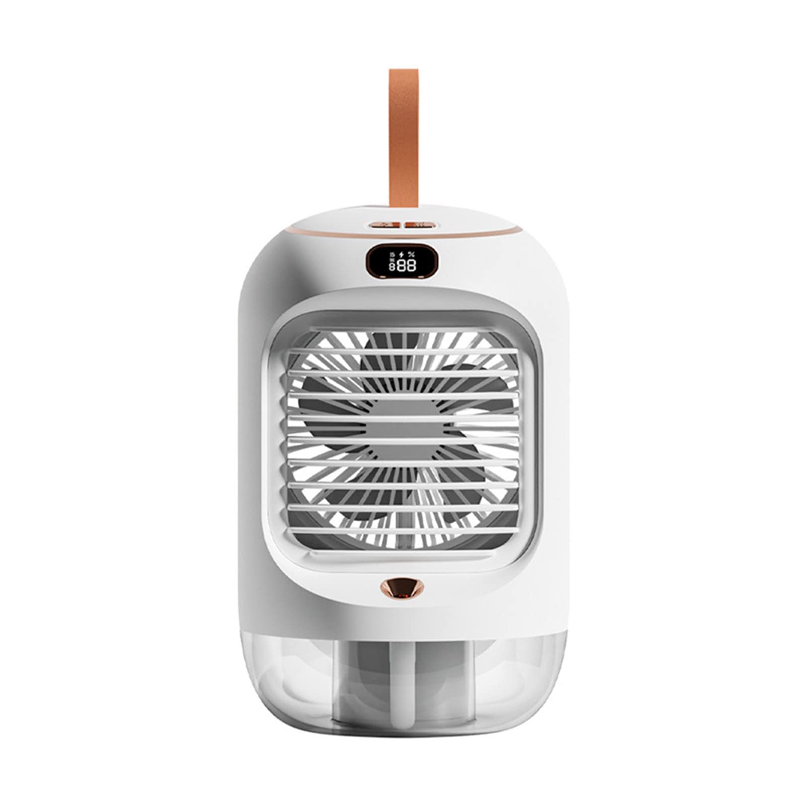 Portable USB Rechargeable Mini Air Conditioner - 3 Speed Cooling, Humidifier & Night Light for Home, Office, Bedroom | Personal Space Cooler for Desk, Dorm, Travel & Outdoor Use