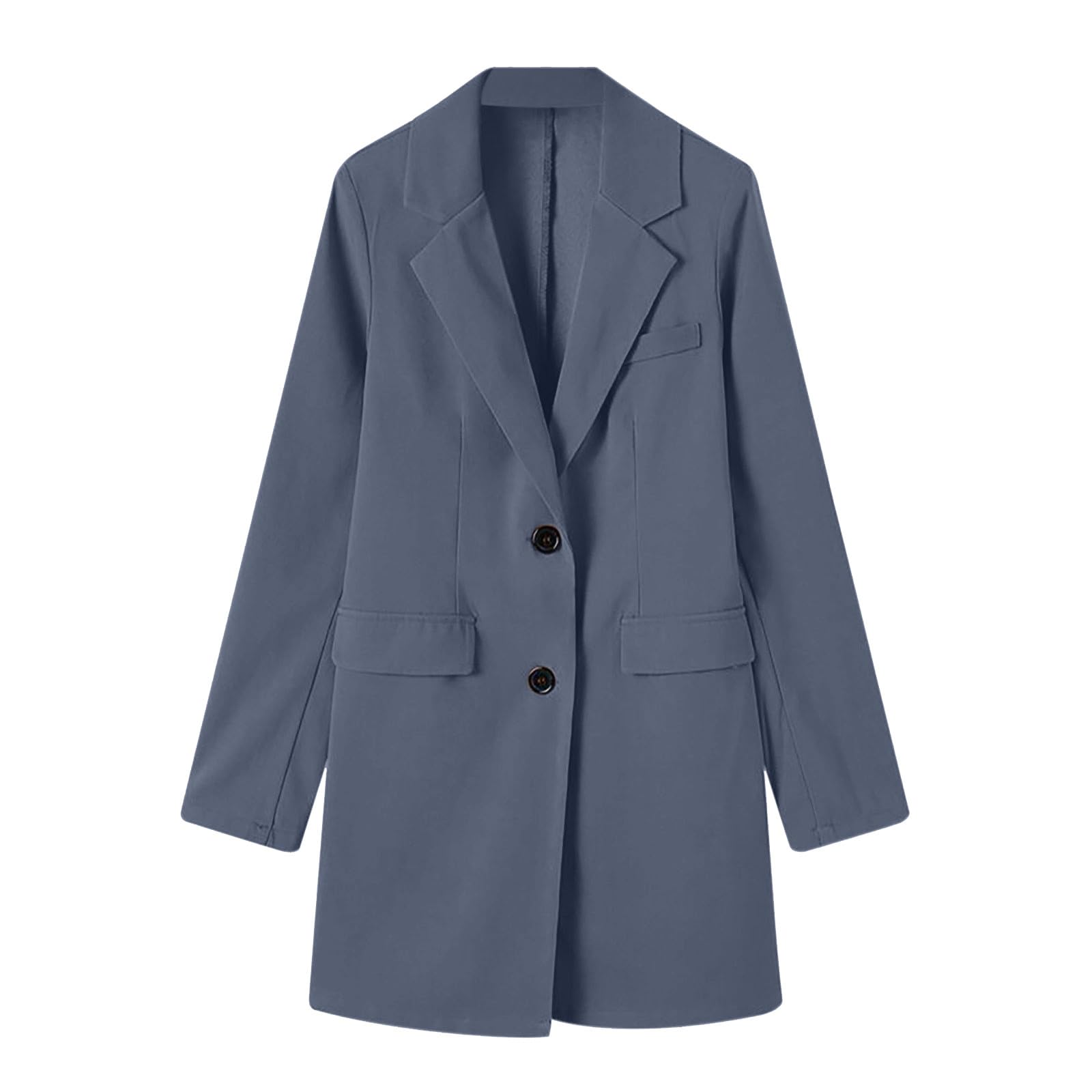 Women's Long Blazer Jacket - Business Casual Open Front Work Blazer for Office & Fall Outfits