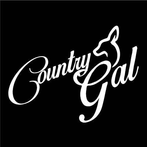 Country Gal Funny JDM Die Cut Decal Bumper Sticker - Waterproof Vinyl for Motorcycles, Cars, Trucks, Windows, Laptops, Helmets, and Outdoor Gear