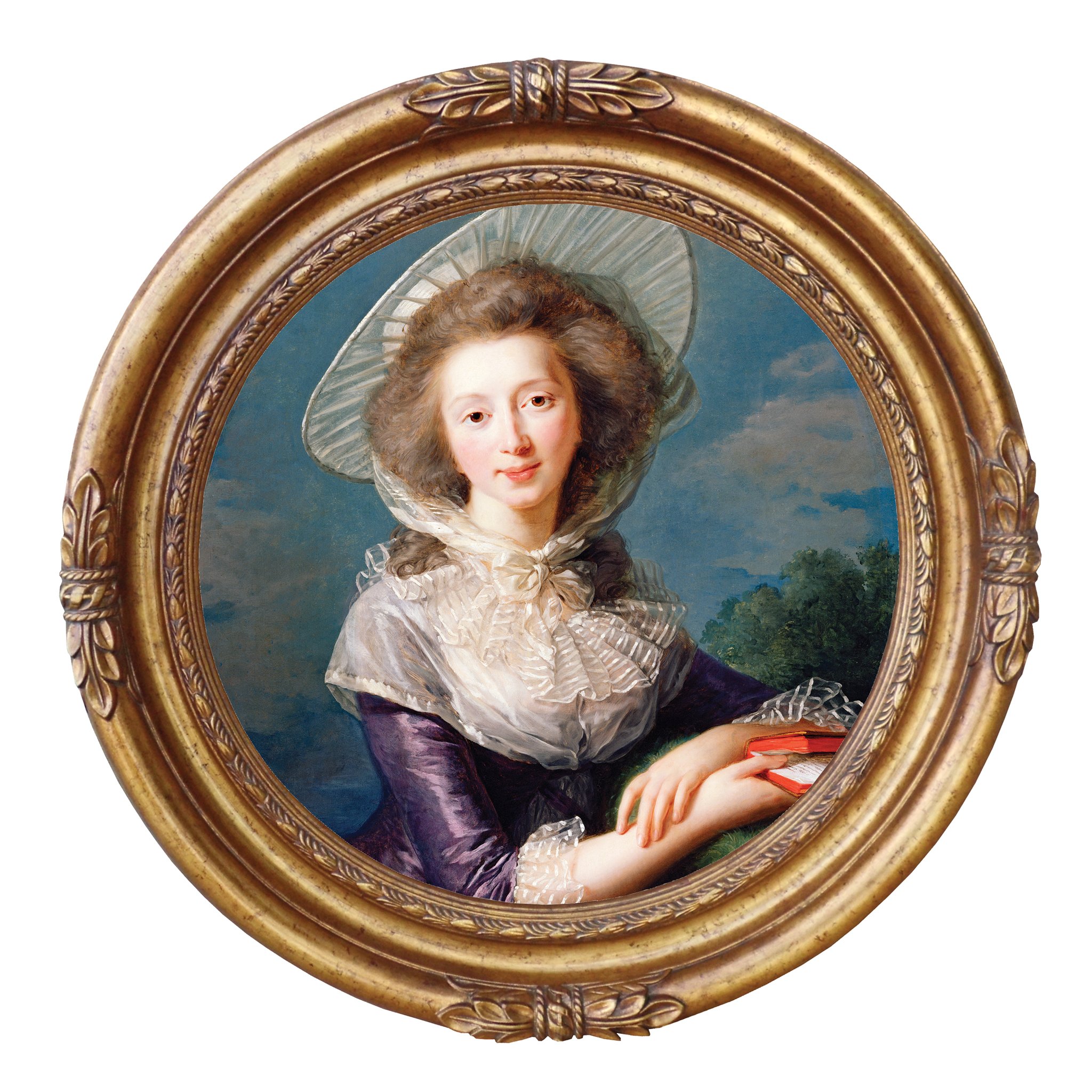 Design Toscano Vicomtesse de Vaudreuil 1785 French Portrait Canvas Art Reproduction - Medium Size Wall Decor for Living Room, Bedroom & Office
