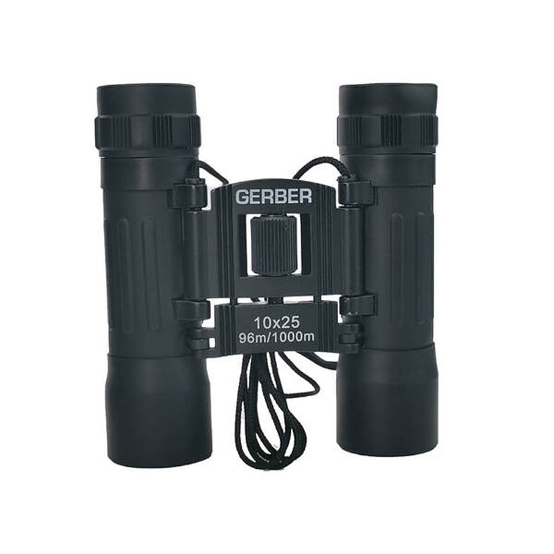 Gerber POCKET 10X25 Compact Binoculars for Adults - High Power Magnification, Lightweight & Portable for Hiking, Bird Watching, Travel, and Outdoor Adventures