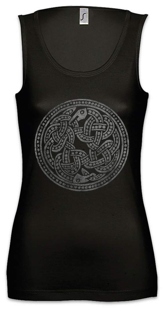 Women's Norse Snakes Graphic Tank Top - Urban Backwoods Gym & Fitness Training Shirt - Perfect for Workouts, Yoga, and Casual Streetwear