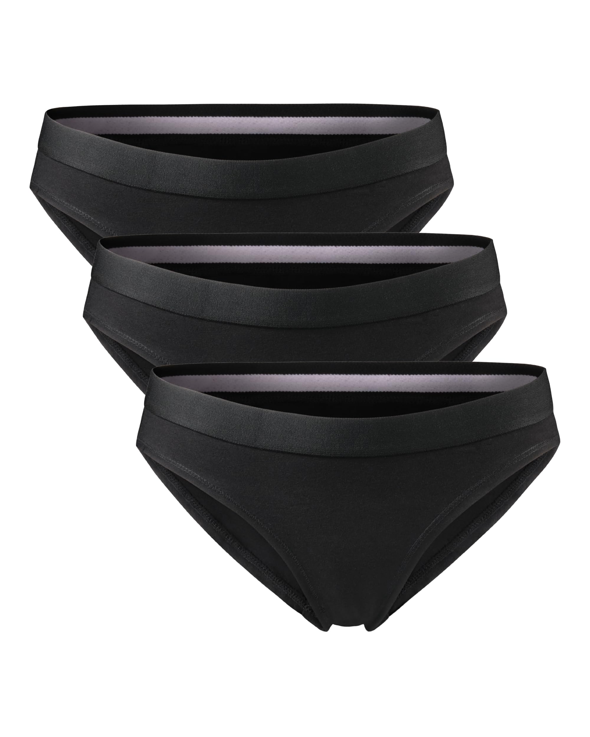 DANISH ENDURANCE Women's Organic Cotton Underwear - Soft Bikini Briefs & Panties for Daily Wear - Comfortable Ladies Knickers - 3 or 6 Pack - Perfect for Workout, Yoga & Everyday Comfort