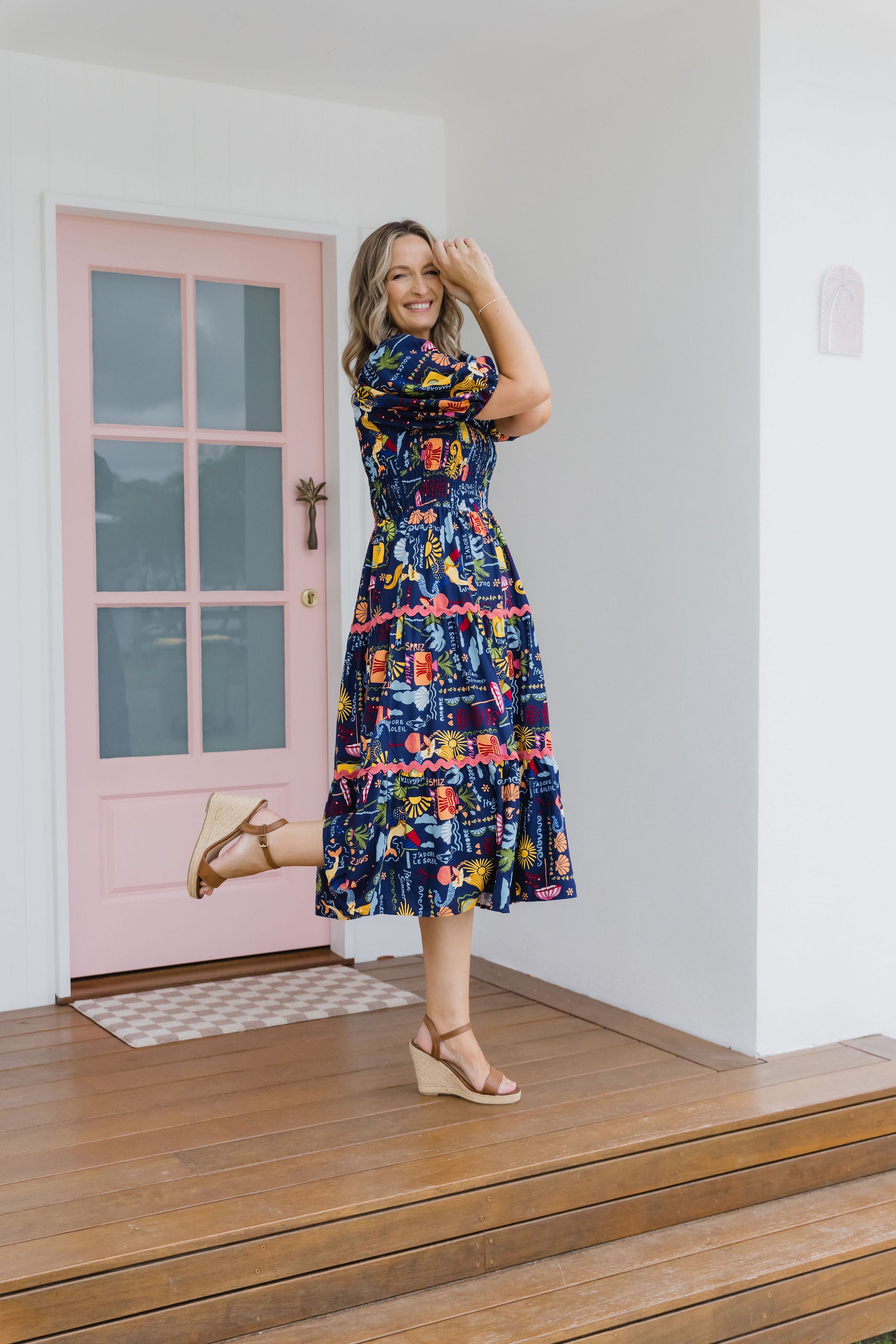 Peri Midi Dress - Flowy Euro Summer Dress for Women | Perfect for Beach Vacations, Date Nights & Summer Parties