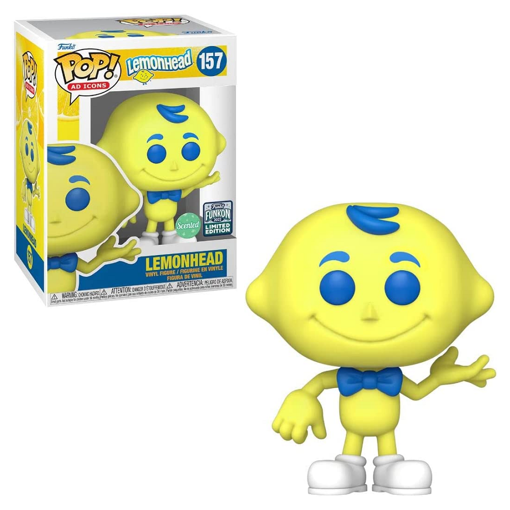 Funko Pop! AD ICONS: Lemonhead Scented Vinyl Figure #157 (Funkon 2022 Exclusive) - Collectible Pop Culture Decor for Home, Office & Gifts