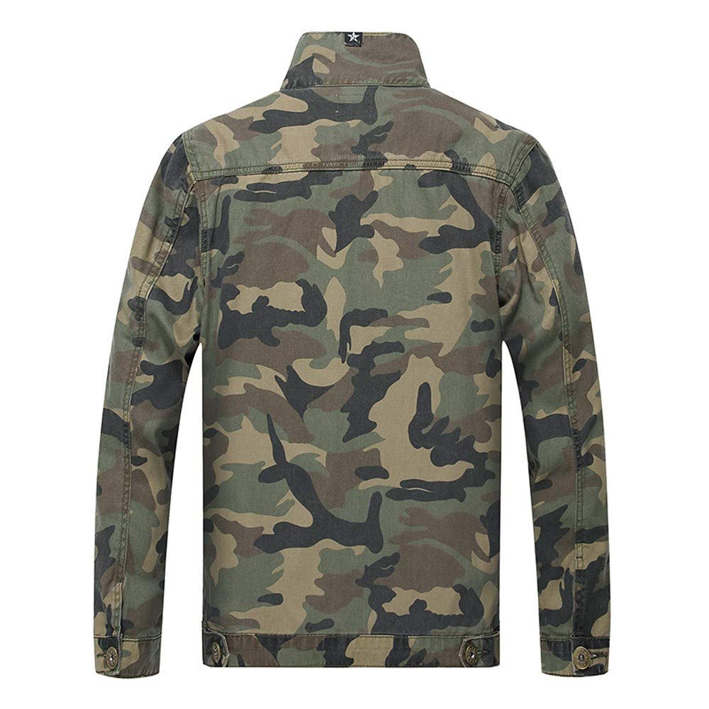 Men's Camouflage Denim Jacket - Long Sleeve Turn-Down Collar Casual Coat for Autumn Winter | Outdoor Adventure, Streetwear Fashion & Everyday Wear