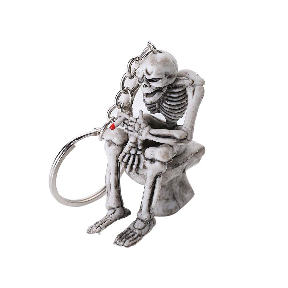 Detachable Keychain Purse - Rubber Gift Bag for Halloween - Creative Fashion Key Holder & Toilet Hook for Purse - Perfect for Parties, Travel, and Daily Organization