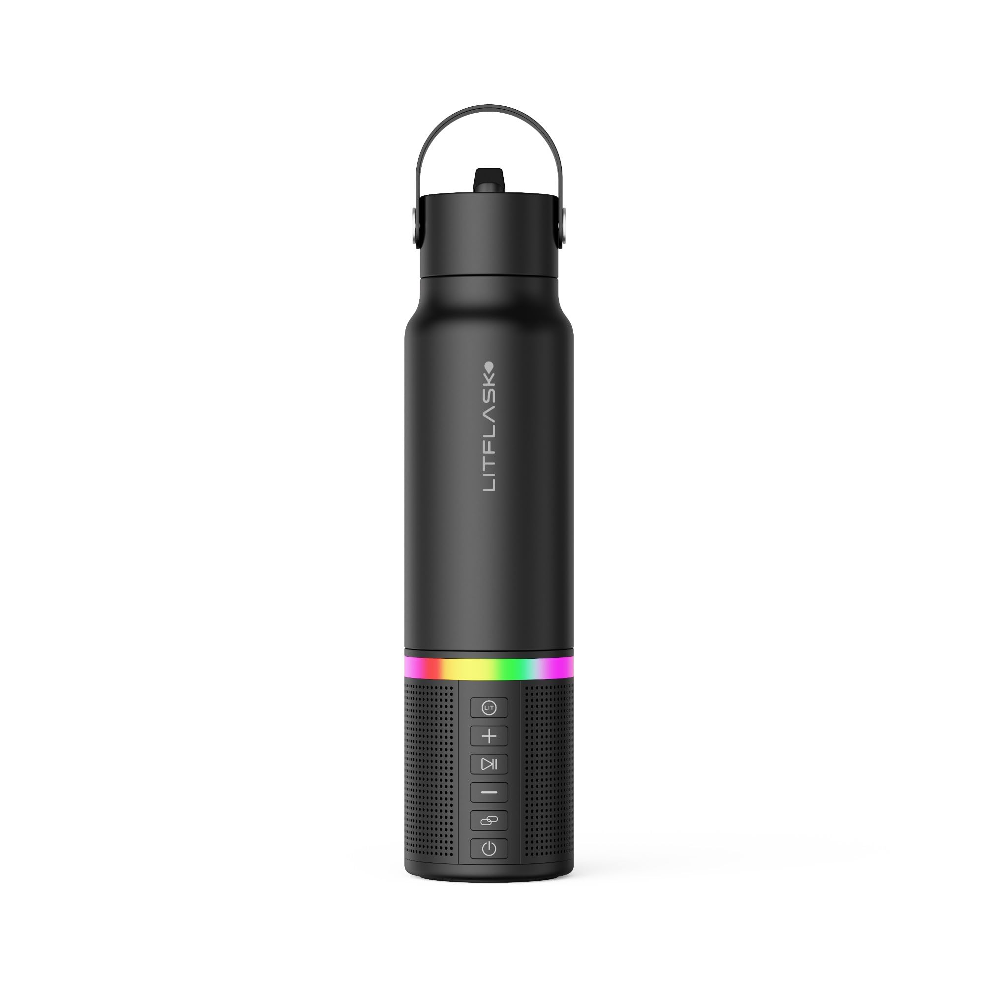 Smart Water Bottle with Bluetooth Speaker, Portable Charger & LED Light - 20oz Stainless Steel, Mix & Match Colors (Oprah's Favorite Things 2024) - Perfect for Gym, Travel, Outdoor Adventures & Office Use