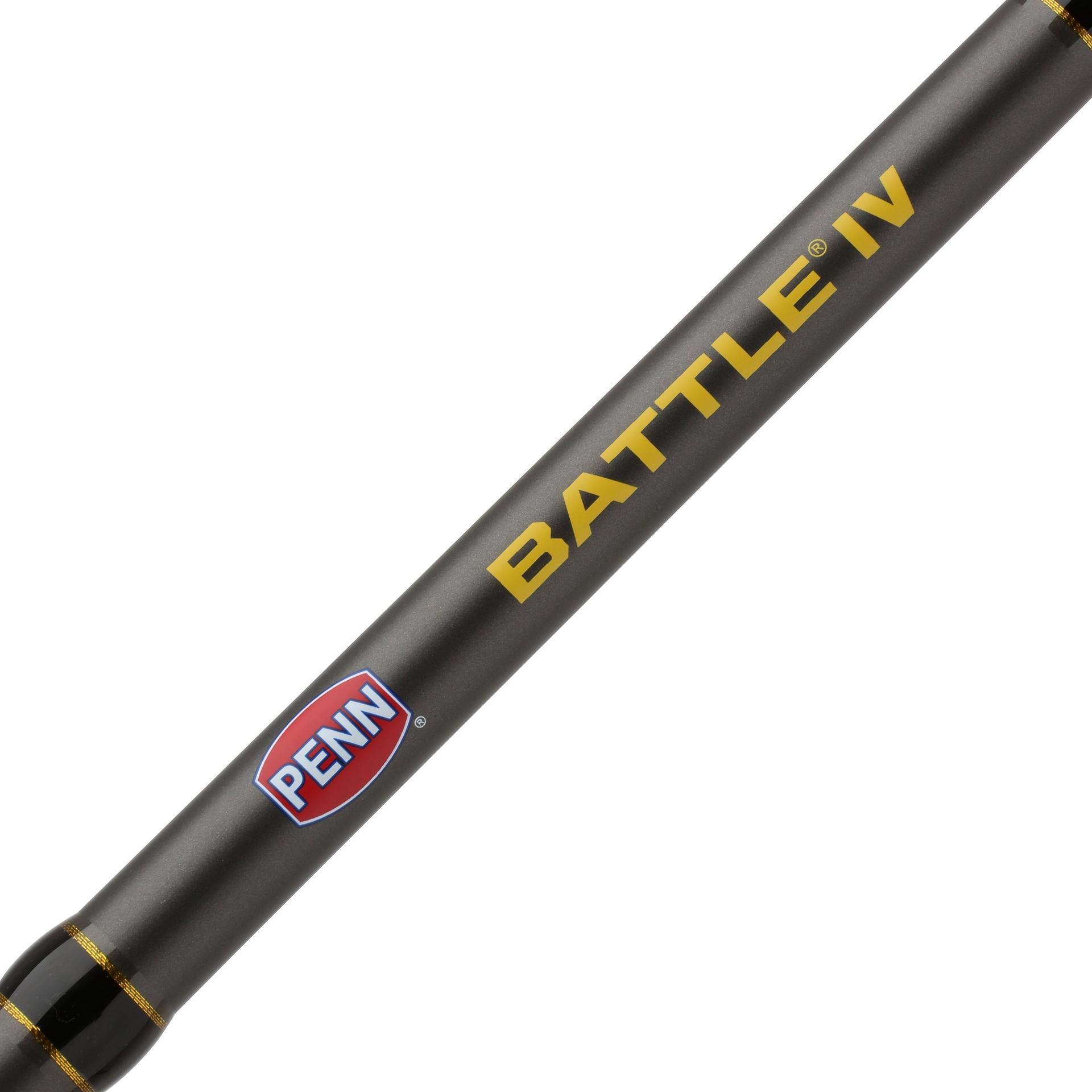 Battle IV Spinning Rod and Reel Combo - Premium Fishing Gear for Freshwater & Saltwater Anglers - Perfect for Bass, Trout, and Inshore Fishing Adventures