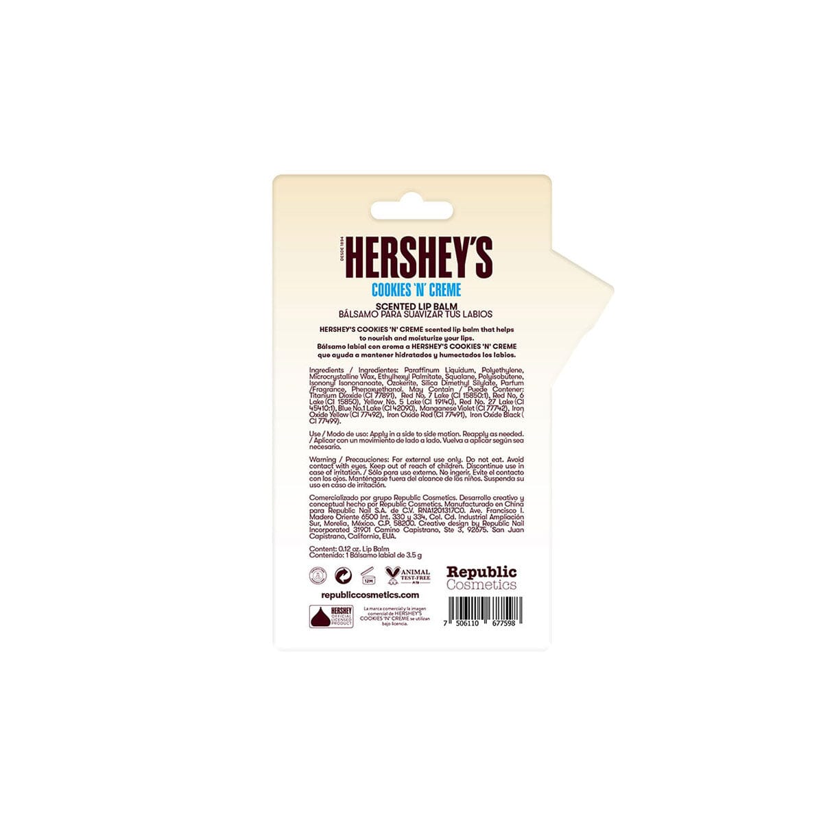 Cookies & Cream Lip Balm - Moisturizing & Long-Lasting Hydration for Dry Lips - Perfect for Winter, Outdoor Activities & Daily Care