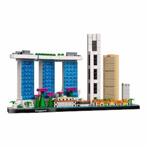LEGO Architecture Singapore Skyline Building Kit - Creative Construction Model for Adults, DIY Landmark Collectible, City Skyline Collection, Perfect Gift for Men & Women (Model 21057) - Great for Home Decor, Office Display, and Relaxing DIY Projects