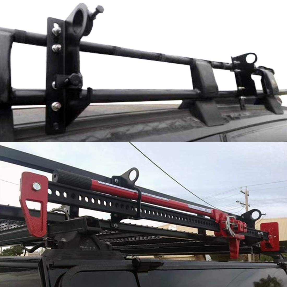 Car Roof Rack Holder - Heavy Duty Exterior Tool Bracket for Shovels, Hoes & Car Accessories | Perfect for Outdoor Work, Camping & Vehicle Organization