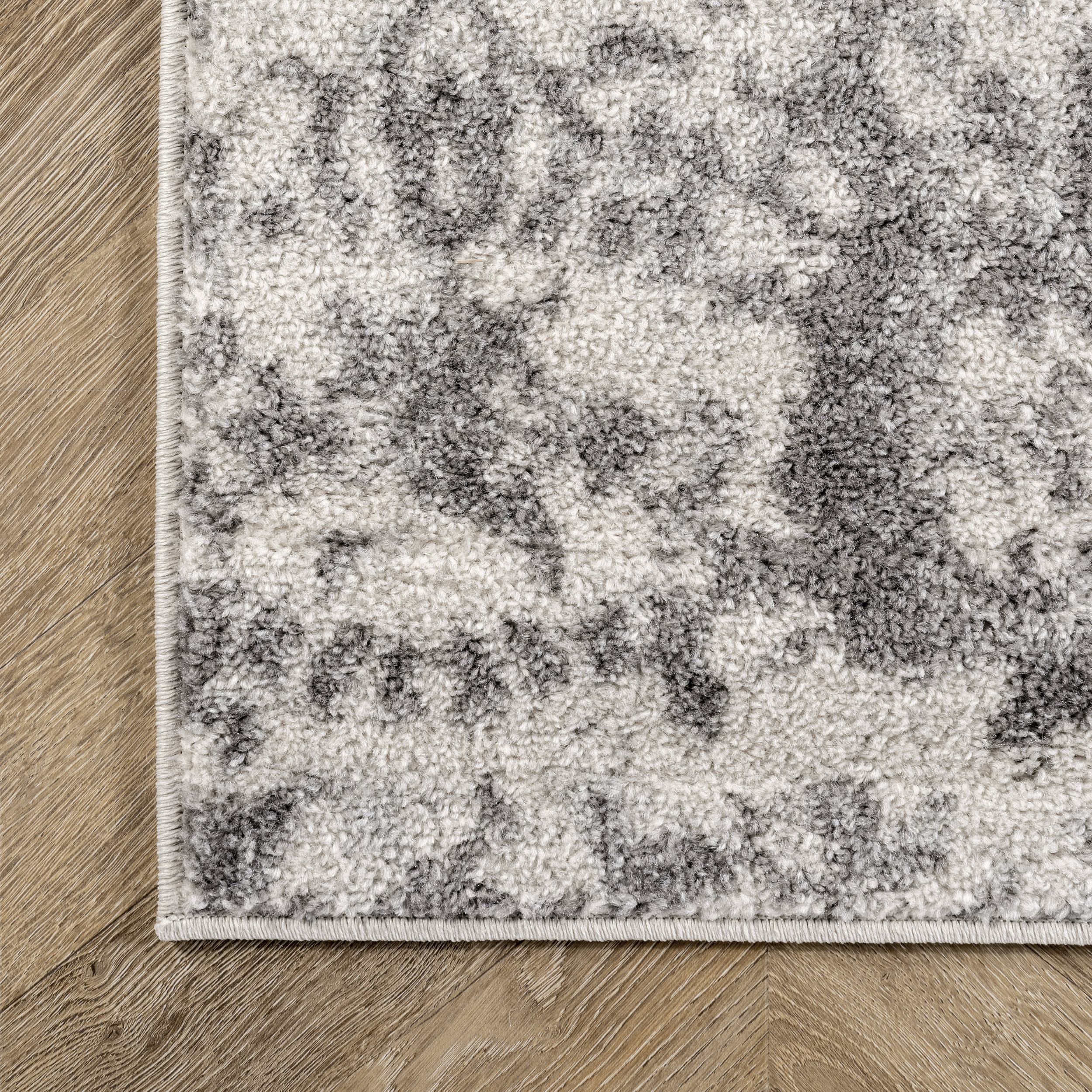 Cardinal Peony Vineyard Rug - Soft Grey Floral Area Rug for Living Room, Bedroom & Dining Room Decor