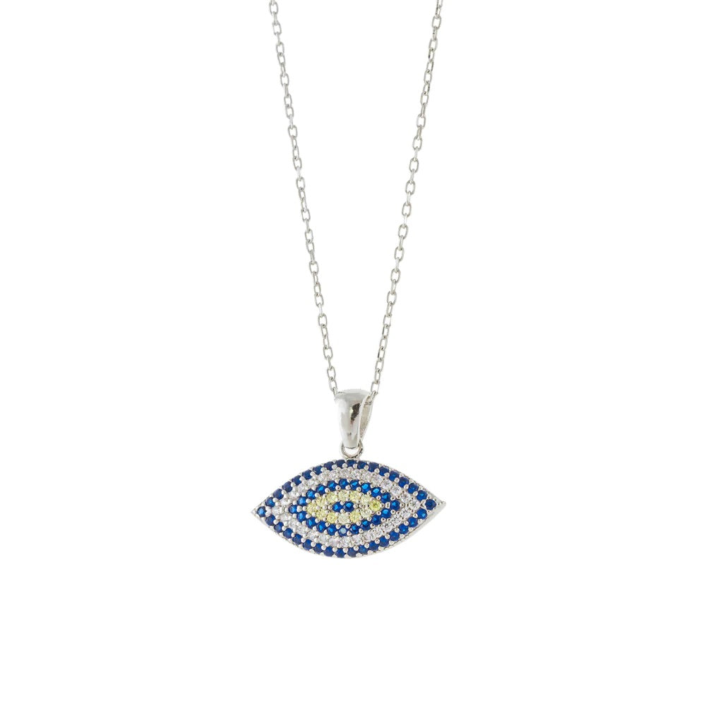 Elegant Rolo Chain Necklace with Eye Pendant - Perfect for Women's Everyday Wear, Gift Giving & Special Occasions