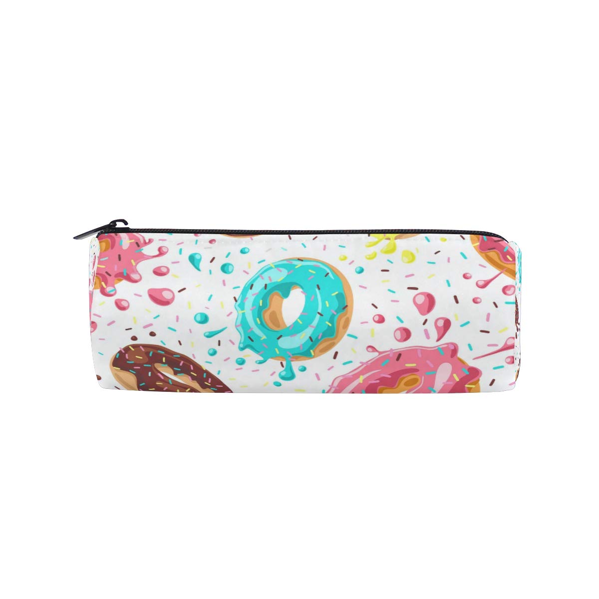 Colorful Donut Pencil Case - Cute School Supplies for Kids, Teens & Office Use | Durable Pen Holder Pouch for Pencils, Markers & Art Tools | Perfect for School, Work & Travel Organization