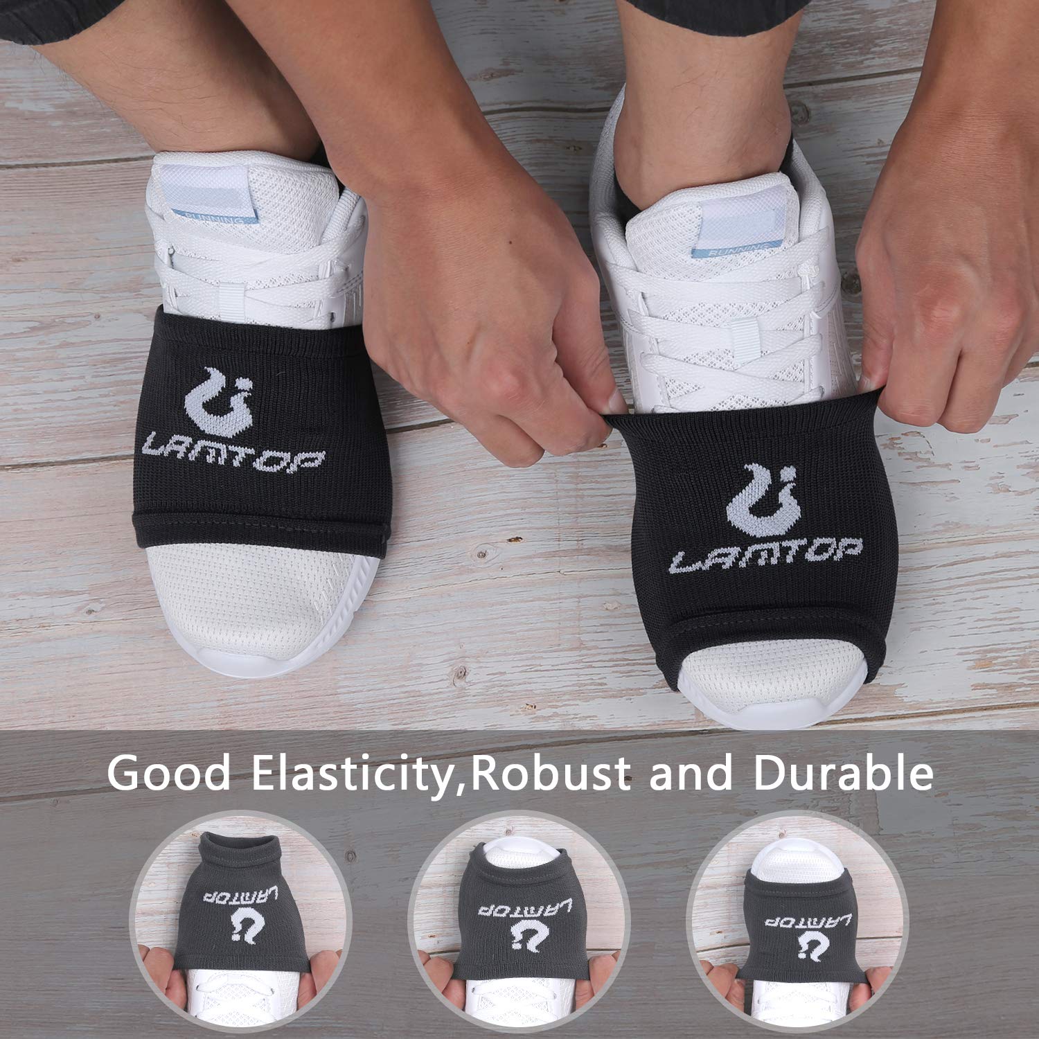 Non-Slip Dance Shoe Socks for Smooth Floors - Pivot & Turn Easily on Wood Floors - Knee Protection for Ballet, Jazz & Ballroom Dancing - Perfect for Dance Practice & Performances