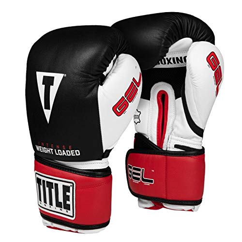 Title Boxing Gel Intense Weight Loaded Bag Gloves - Premium MMA Training Gloves for Punching Bag Workouts, Heavy Bag Training & Boxing Practice (Ideal for Home Gym, Boxing Gym & Fitness Training)