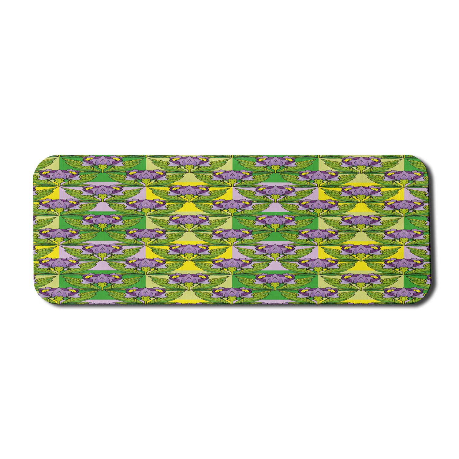 Ambesonne Floral Computer Mouse Pad - Non-Slip Rubber Gaming Mousepad (31