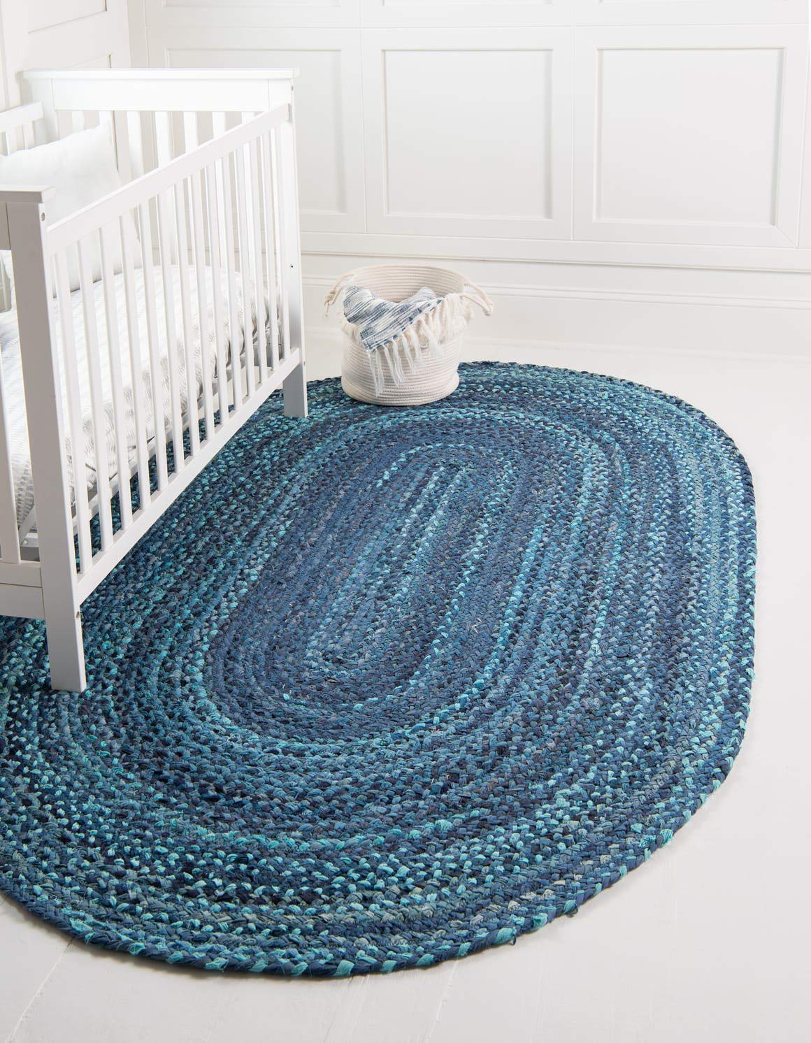 Unique Loom Braided Chindi Collection Handmade Area Rug - 3'3