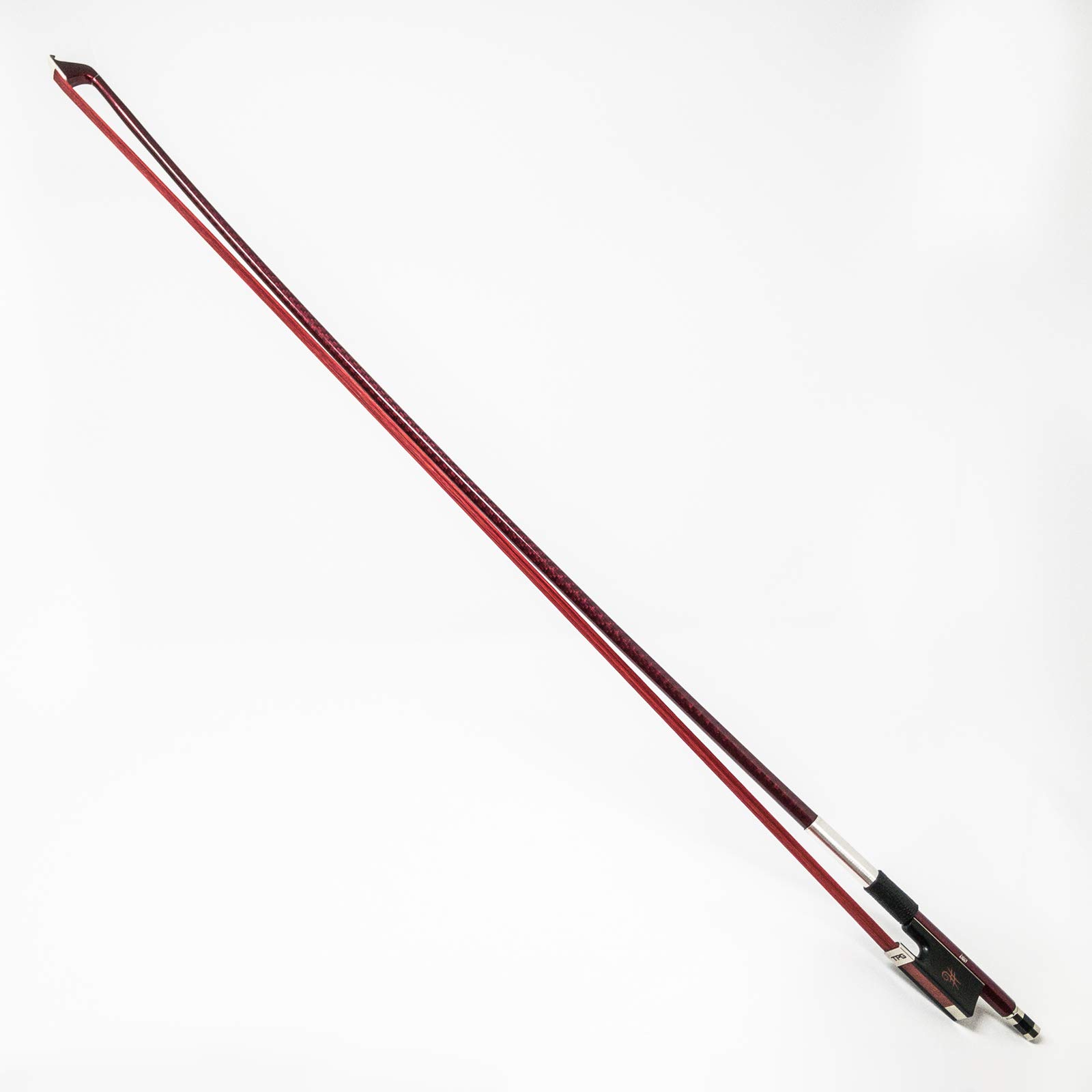 Premium Carbon Fiber Cello Bow with Ebony Frog & Horsehair - 1/2 Size (Ziggy Model) | Ideal for Professional Musicians, Students & Performances