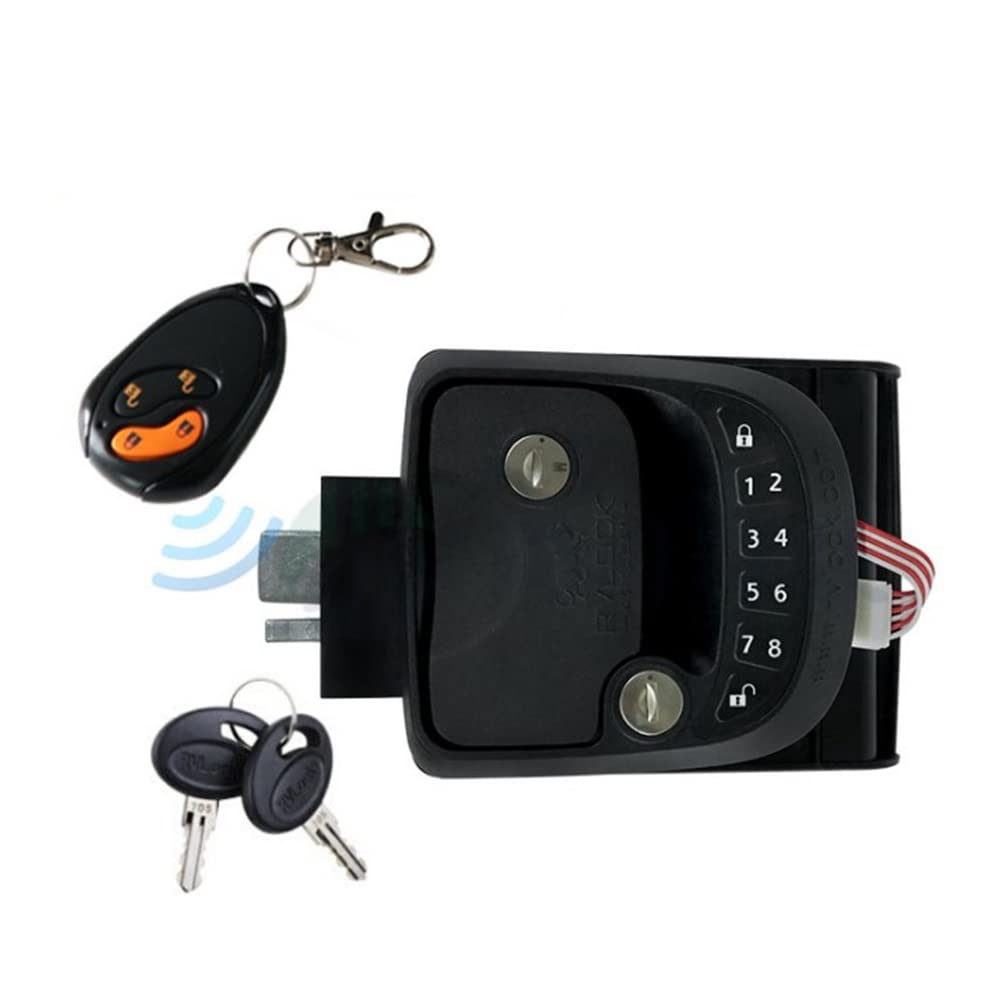 Keyless Entry RV Door Lock with 20m Remote Control - Secure Camper, Caravan & Trailer Remote Handle Lock | Perfect for Outdoor Adventures & Road Trips