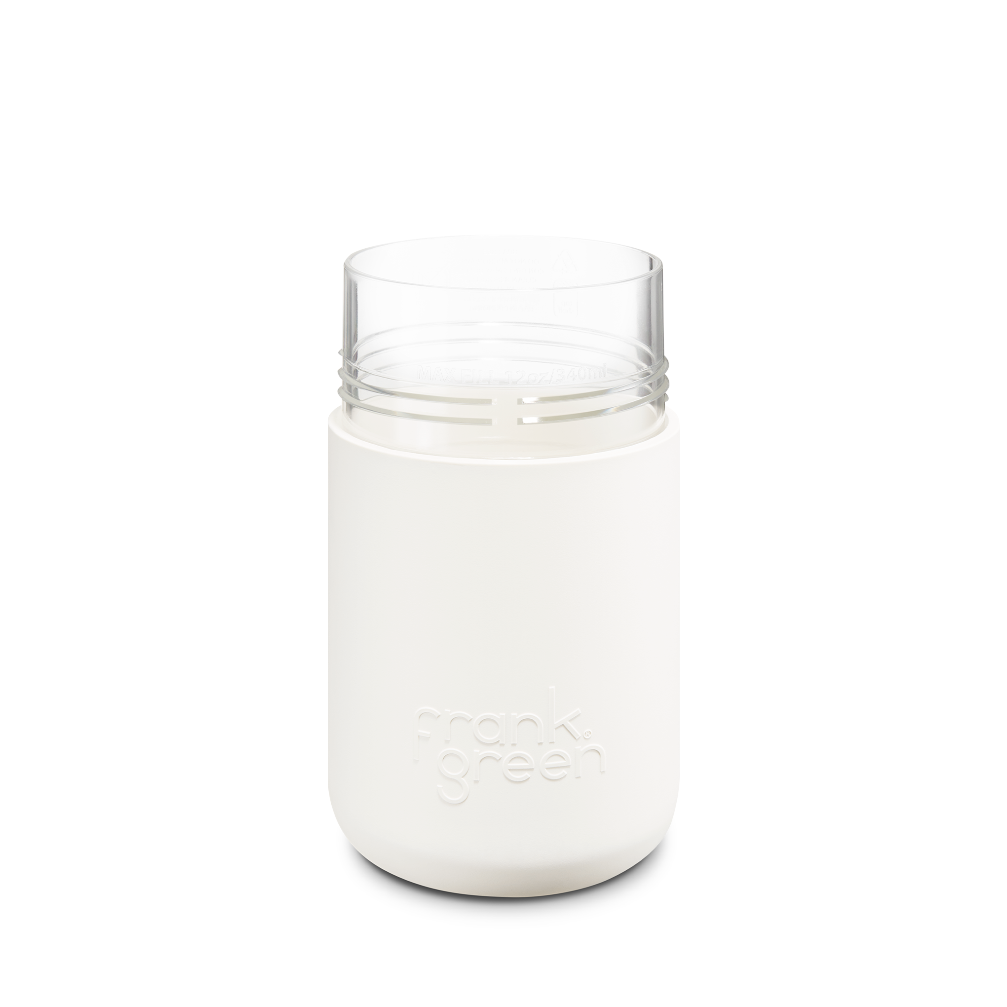 12oz (340ml) Original Reusable Cup Base - Durable & Eco-Friendly Coffee Mug for Home, Office, Travel & Outdoor Activities